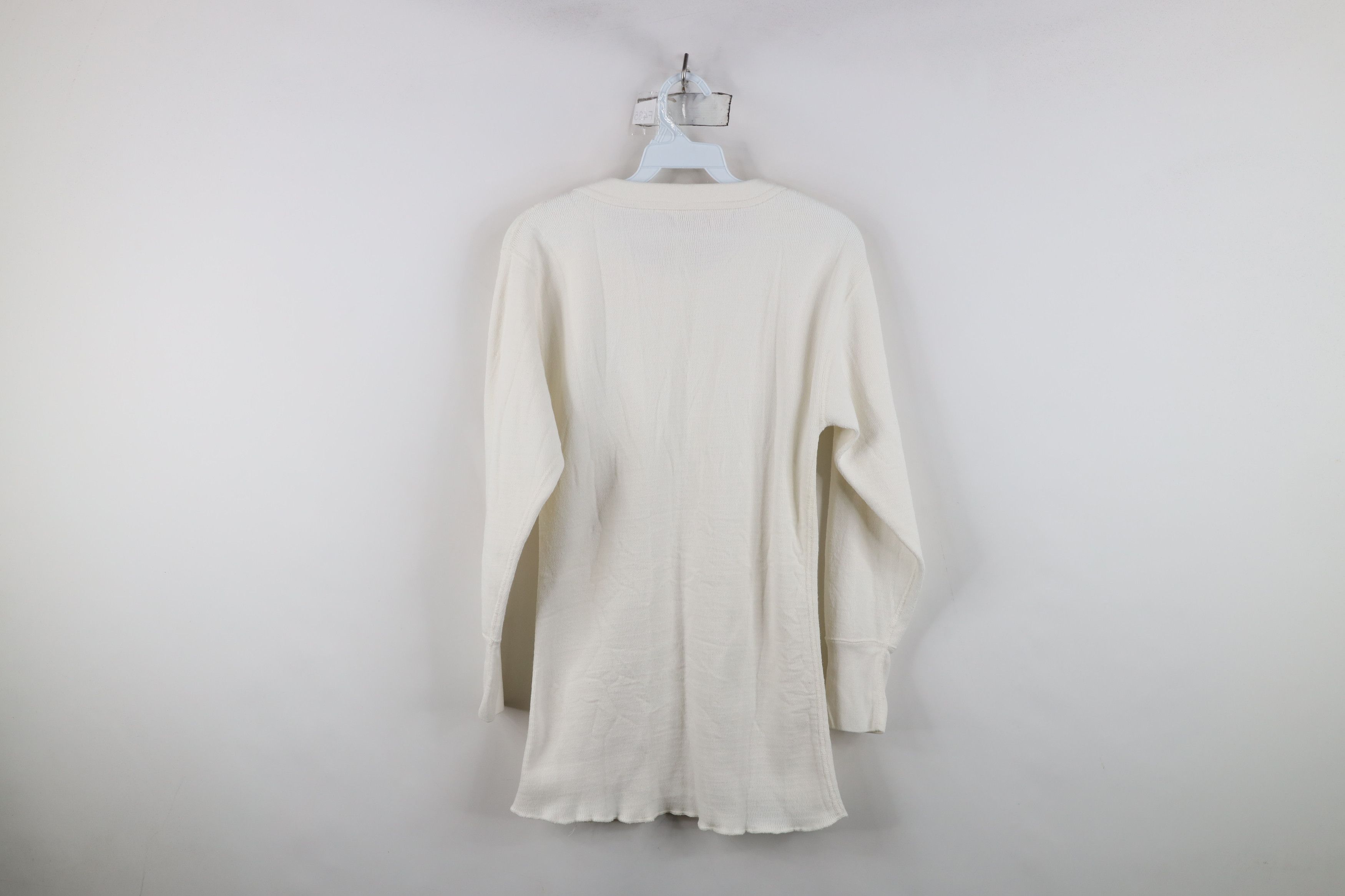 Vintage Vintage 70s Streetwear Waffle Knit Long Sleeve T-Shirt USA Size US XL / EU 56 / 4 - 11 Thumbnail