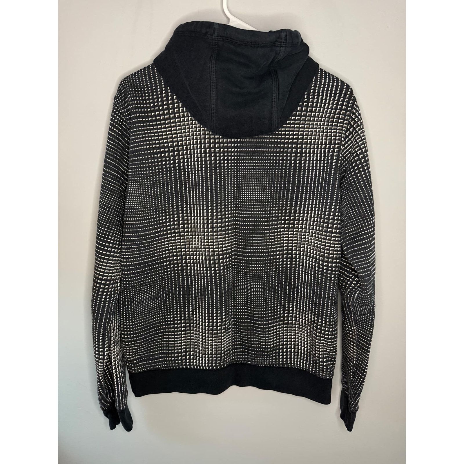 Nike Nike Long Sleeve Fleece Geometric Print Hoodie Black Mens M Size US M / EU 48-50 / 2 - 7 Thumbnail