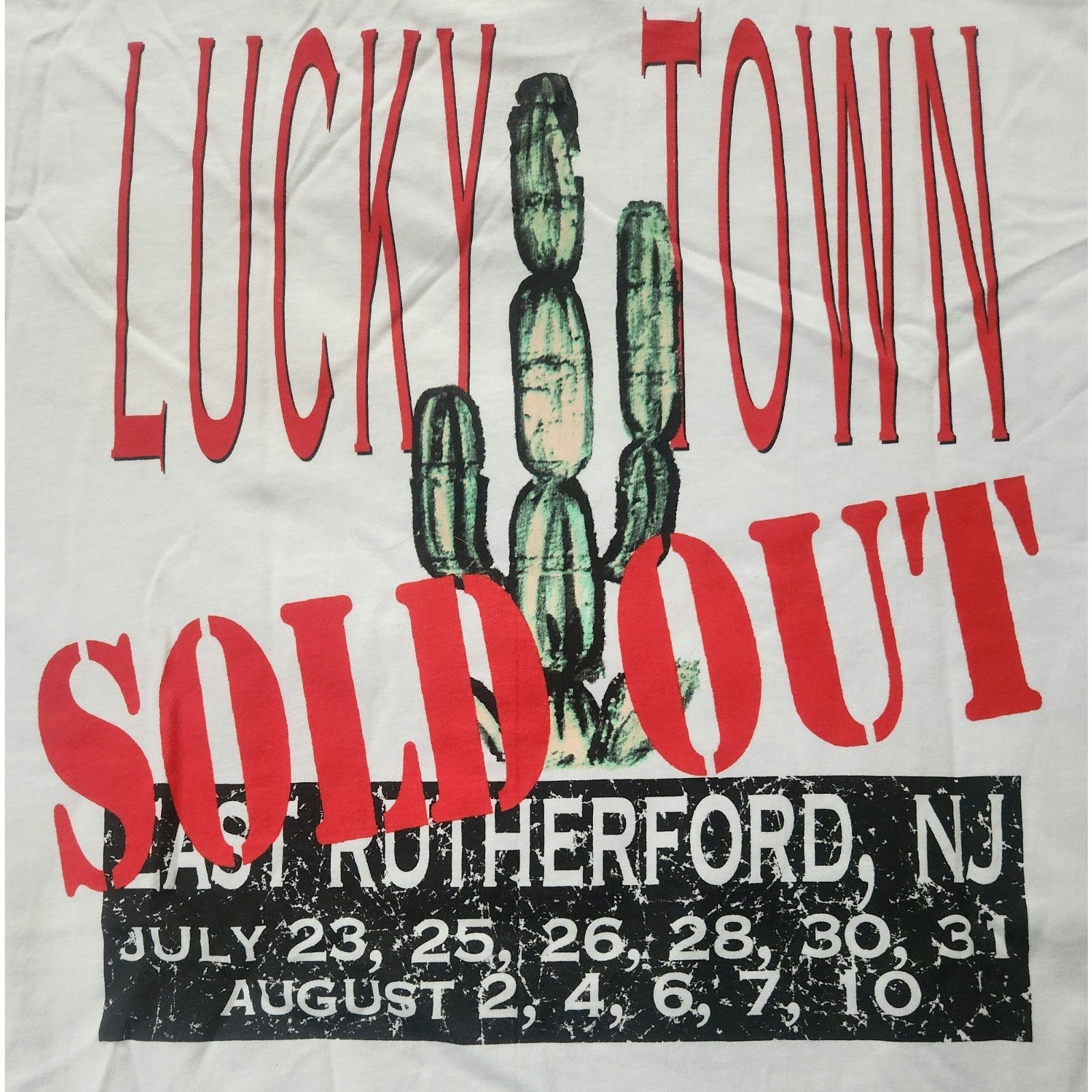 Hanes Authentic Vtg Bruce Springsteen Lucky Town 1992 Tour Shirt L Size US L / EU 52-54 / 3 - 13 Thumbnail
