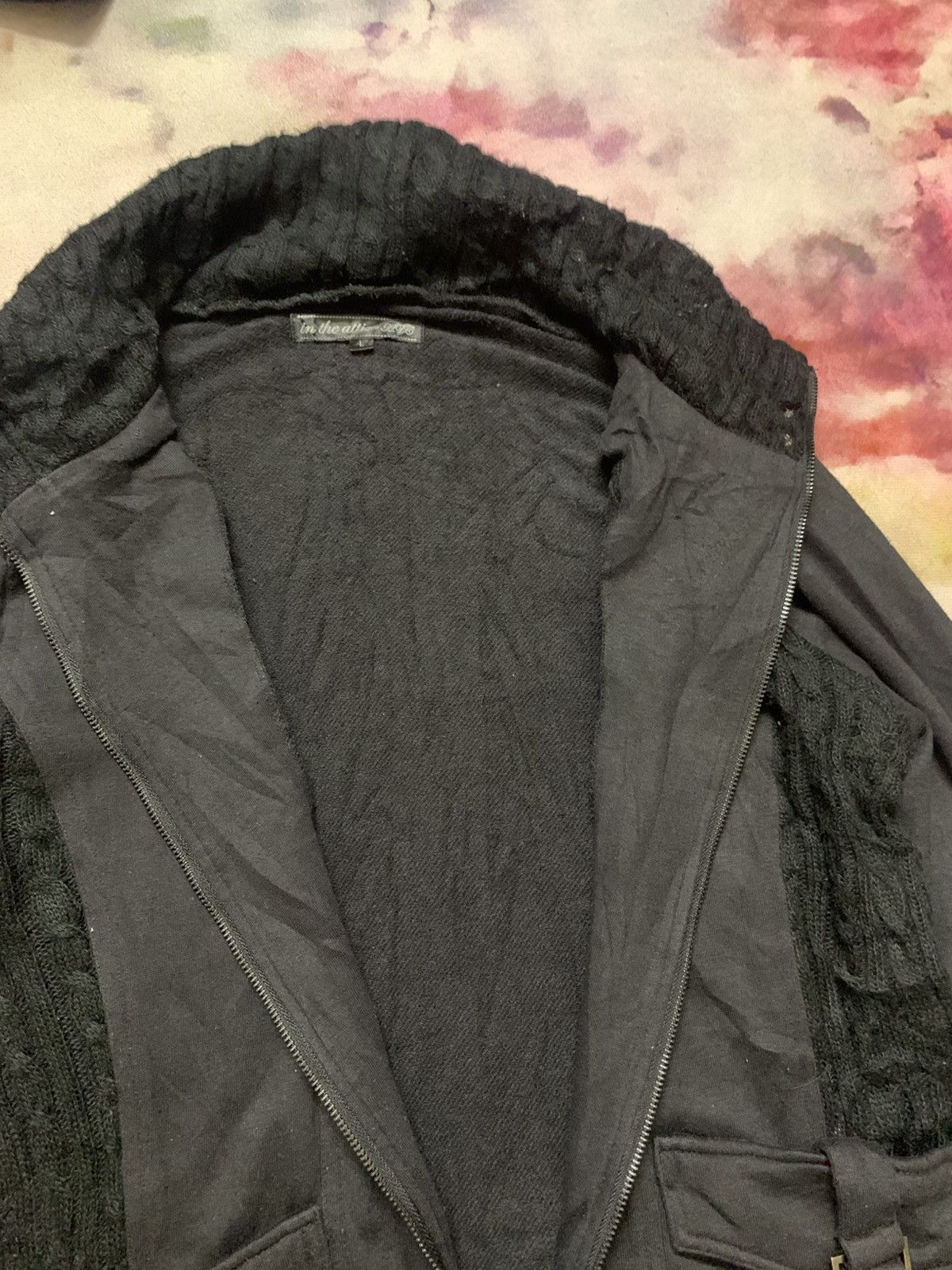 In The Attic Black Goth Utility Jacket Strap Detail LGB GOA Archive Size US M / EU 48-50 / 2 - 7 Thumbnail