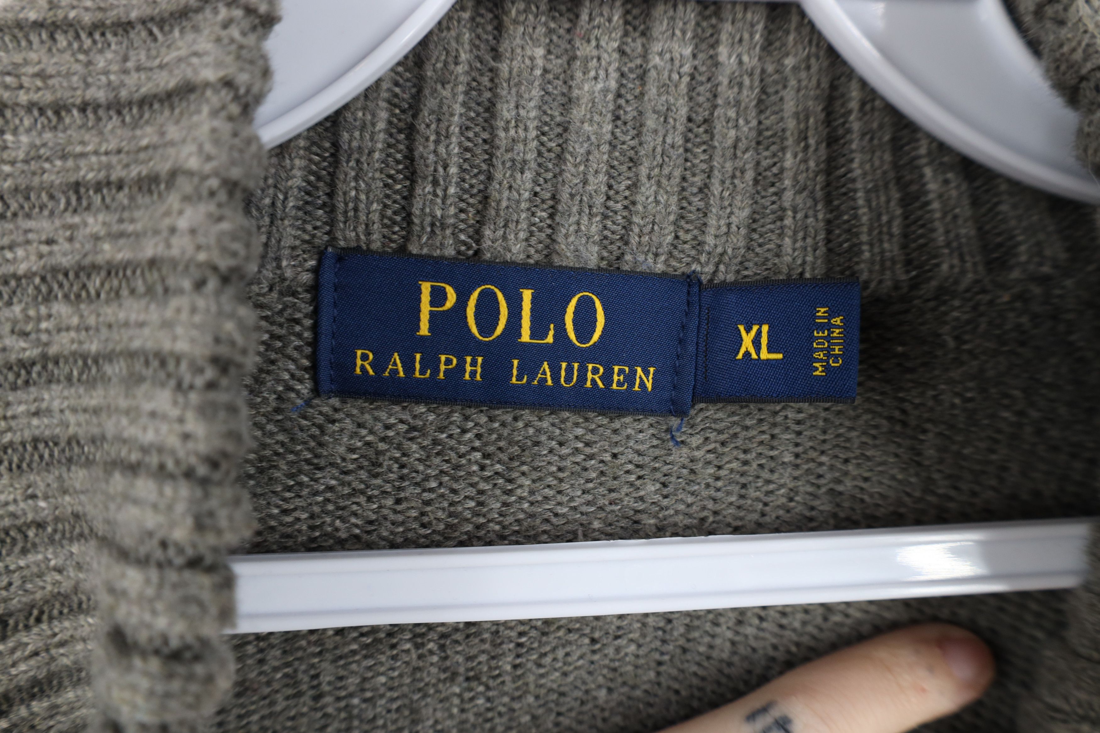 Ralph Lauren Vintage Ralph Lauren Ribbed Knit Half Zip Pullover Sweater Size US XL / EU 56 / 4 - 8 Thumbnail