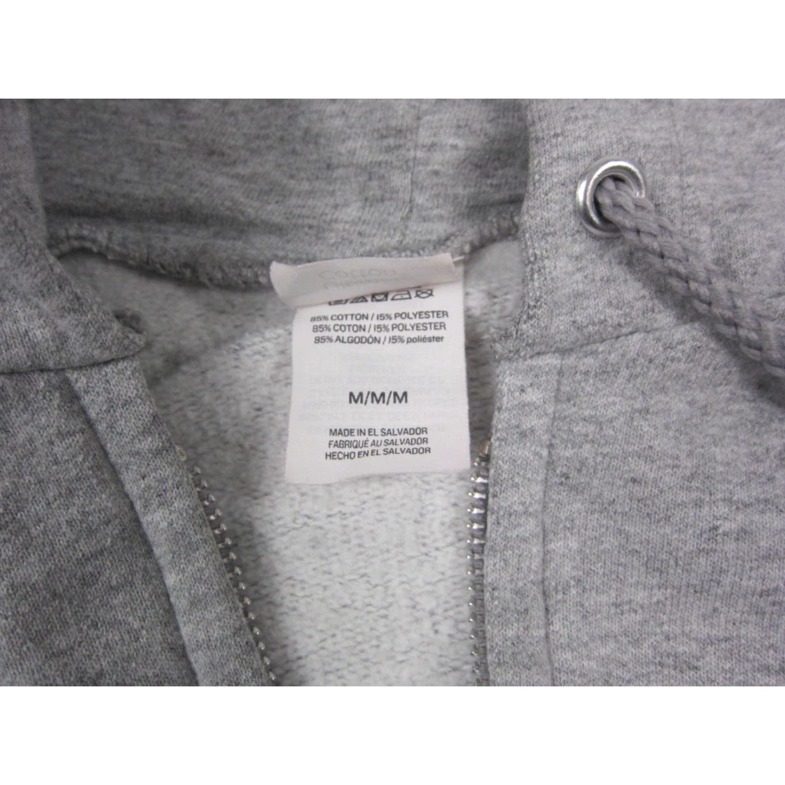 Hanes Vintage Hanes Hoodie Womens M Gray Full Zip Up 90s Cotton Casual Zip Hooded Lightweight Regular Mens Womens Boys Girls Size M / US 6-8 / IT 42-44 - 6 Thumbnail