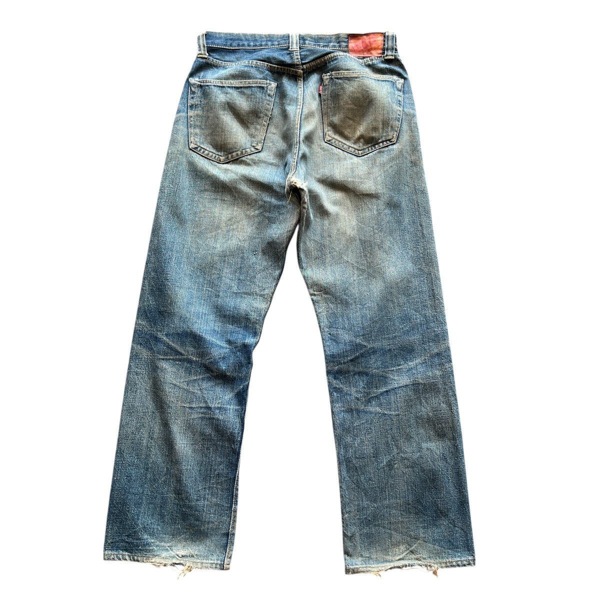Denime Vintage Denime Authentic Leather Patch Slevedge DenimJeans Size US 30 / EU 46 - 4 Thumbnail