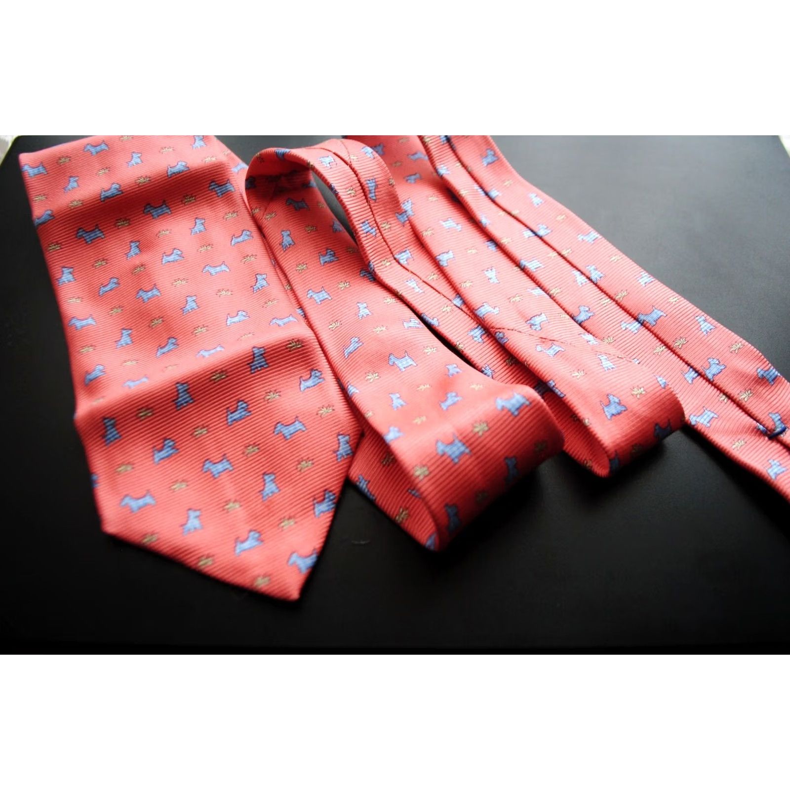 Vintage BREUER 100% SILK TIE SETA CRAVATTA ANIMAL DOGS NECKTIE MADE IN ITALY HANA MADE Pink Dogs Tie Men 57 in. reach Size ONE SIZE - 6 Thumbnail
