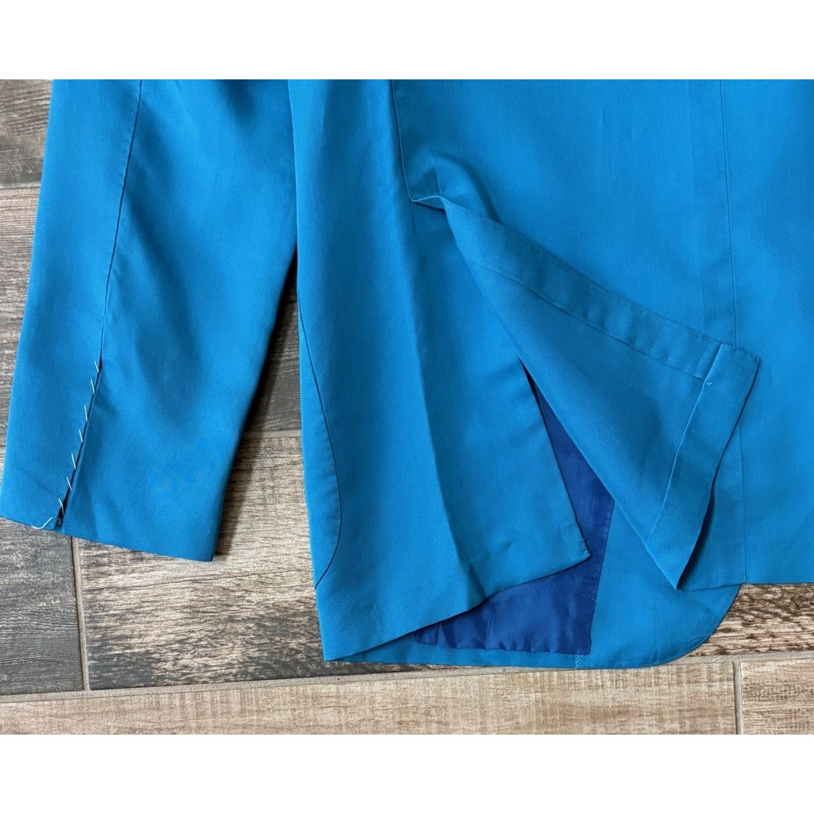 Kiton $8300 NWT KITON Napoli Blue Silk Wool Blazer 3 Button 46/56R Size 46R - 7 Thumbnail