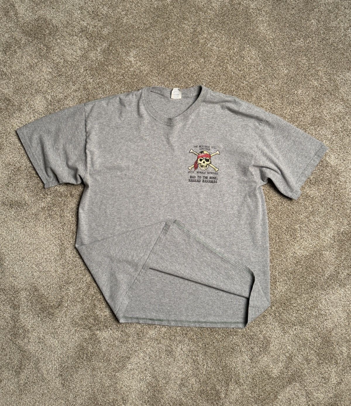 Vintage BAHAMAS MORALE PIRATE TEE Size US XL / EU 56 / 4 - 5 Thumbnail