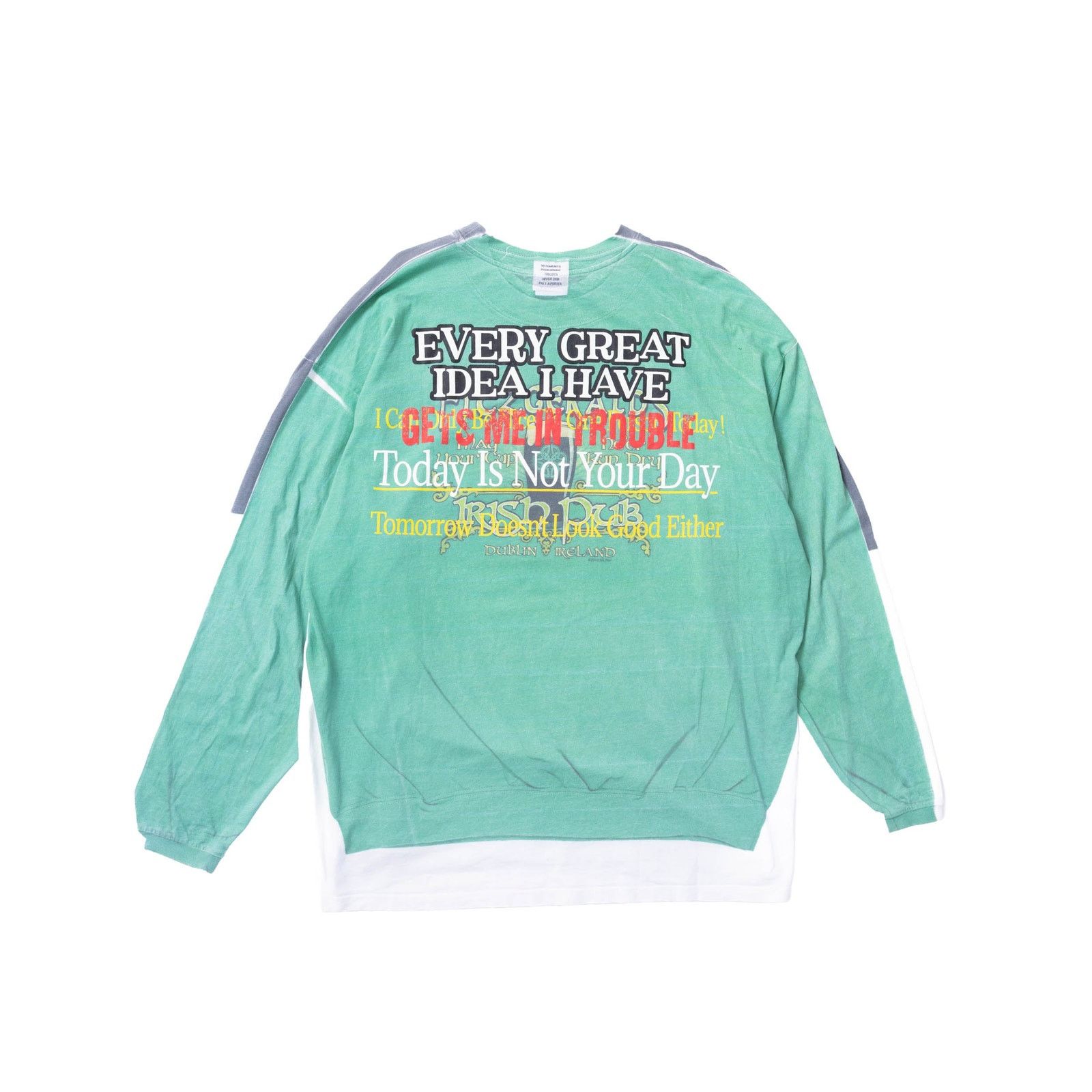 Vetements Vetements FW18 Tromp L’oeil Double Sided Ninja LS Tee Size US L / EU 52-54 / 3 - 2 Thumbnail