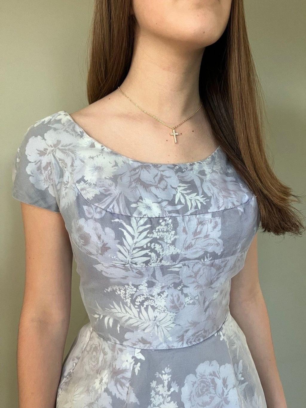 Vintage 1950s Vintage Womens Lavender Princess Cut Dress w/Tulle Size S / US 4 / IT 40 - 8 Thumbnail