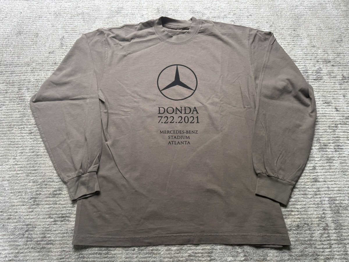 Kanye West Medium Brown Donda Atlanta Listening Event L/S T-Shirt Tan Size US M / EU 48-50 / 2 - 1 Thumbnail