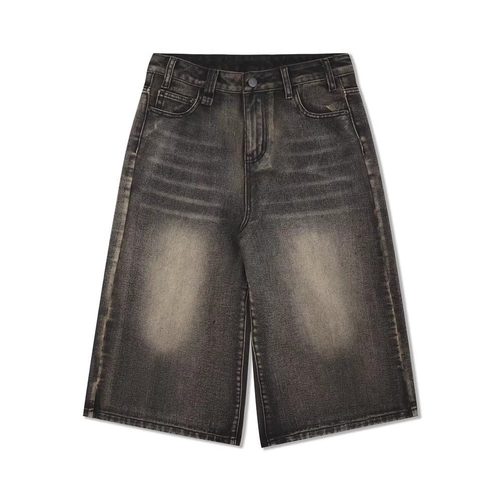 Japanese Brand × Jean Loose casual washed distressed denim shorts Size US 34 / EU 50 - 1 Thumbnail