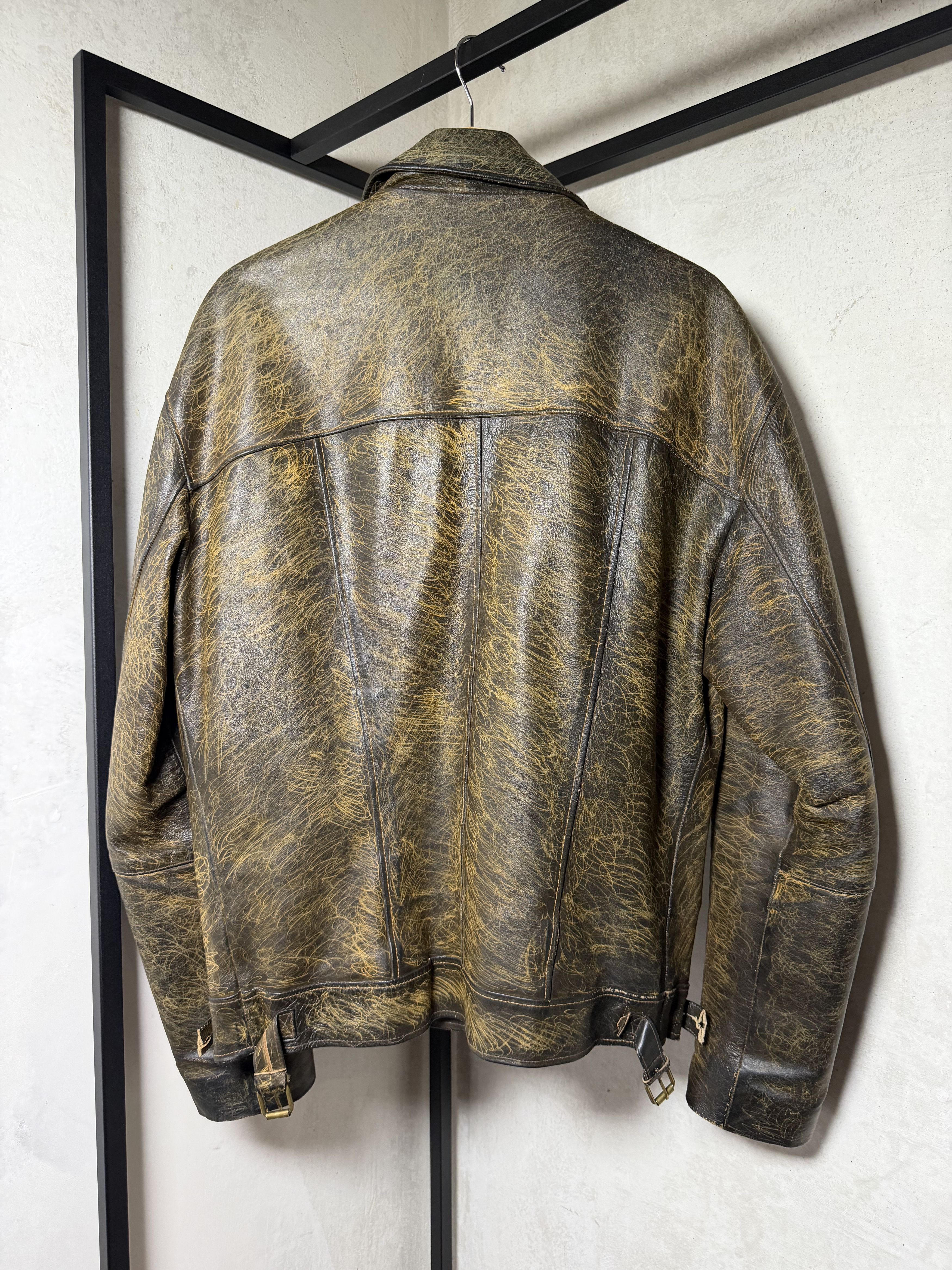 Genuine Leather Boxy Italian Genuine Leather Padded Jacket Size US XL / EU 56 / 4 - 5 Thumbnail