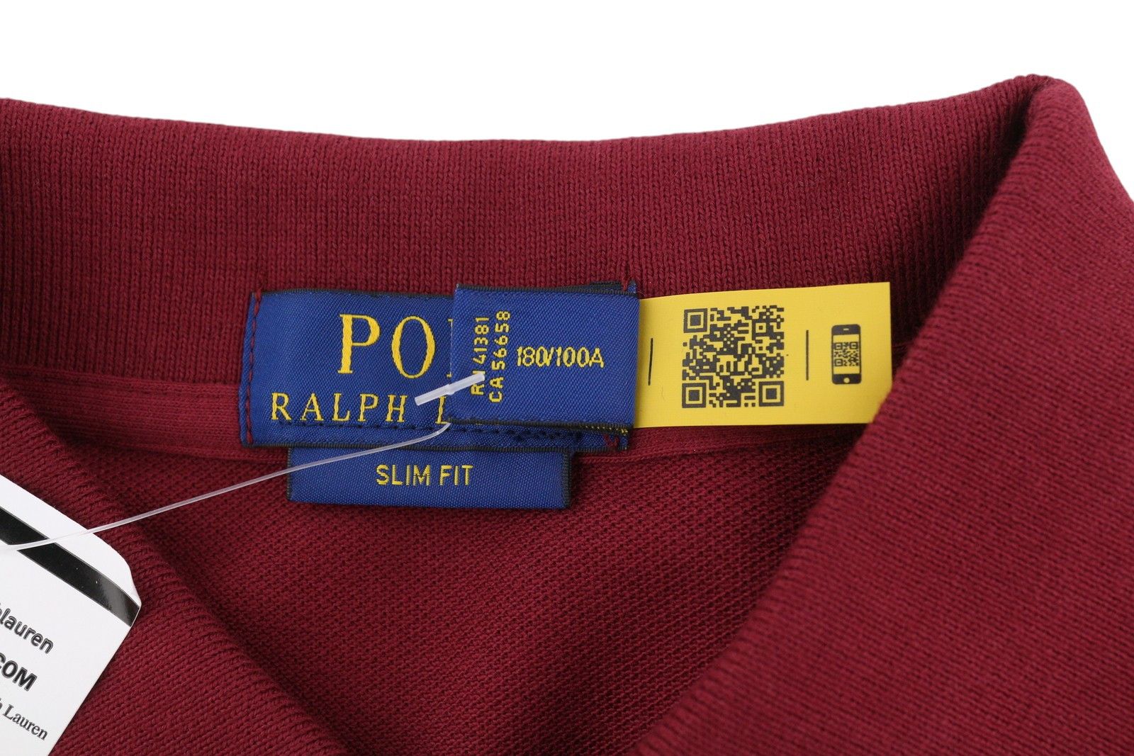 Polo Ralph Lauren SIM FIT L Burgundy Short Sleeve Polo Neck Logo 84524 Size US L / EU 52-54 / 3 - 6 Thumbnail