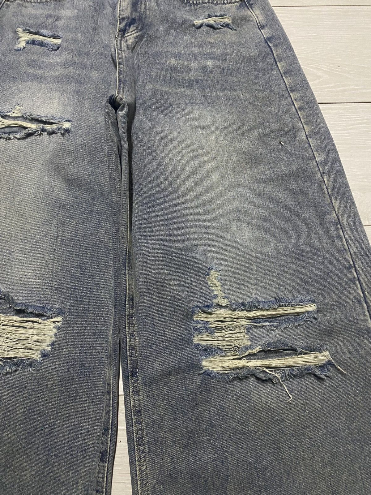 Japanese Brand Vintagw Japanese Brand Super Wide Leg Baggy Jeans Size US 29 - 5 Thumbnail