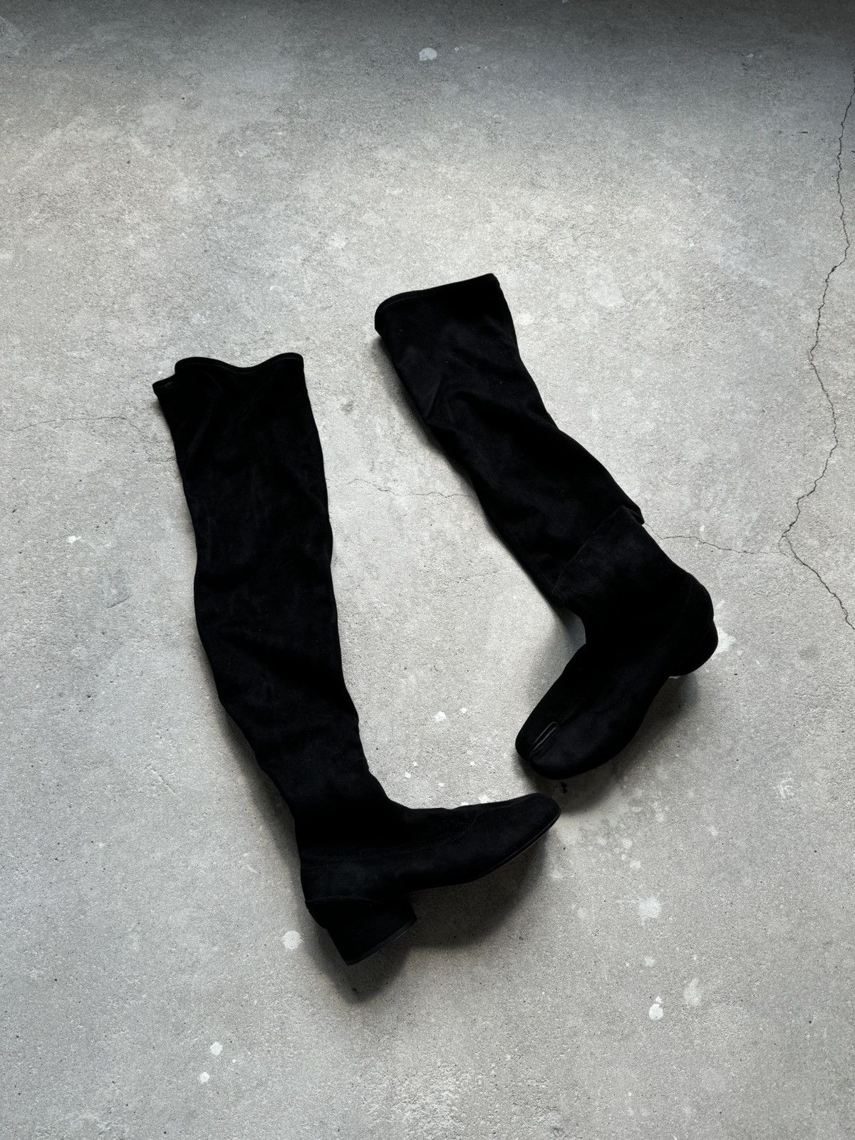 Maison Margiela Maison Margiela Tabi Suede High Boots Size US 7 / IT 37 - 1 Thumbnail