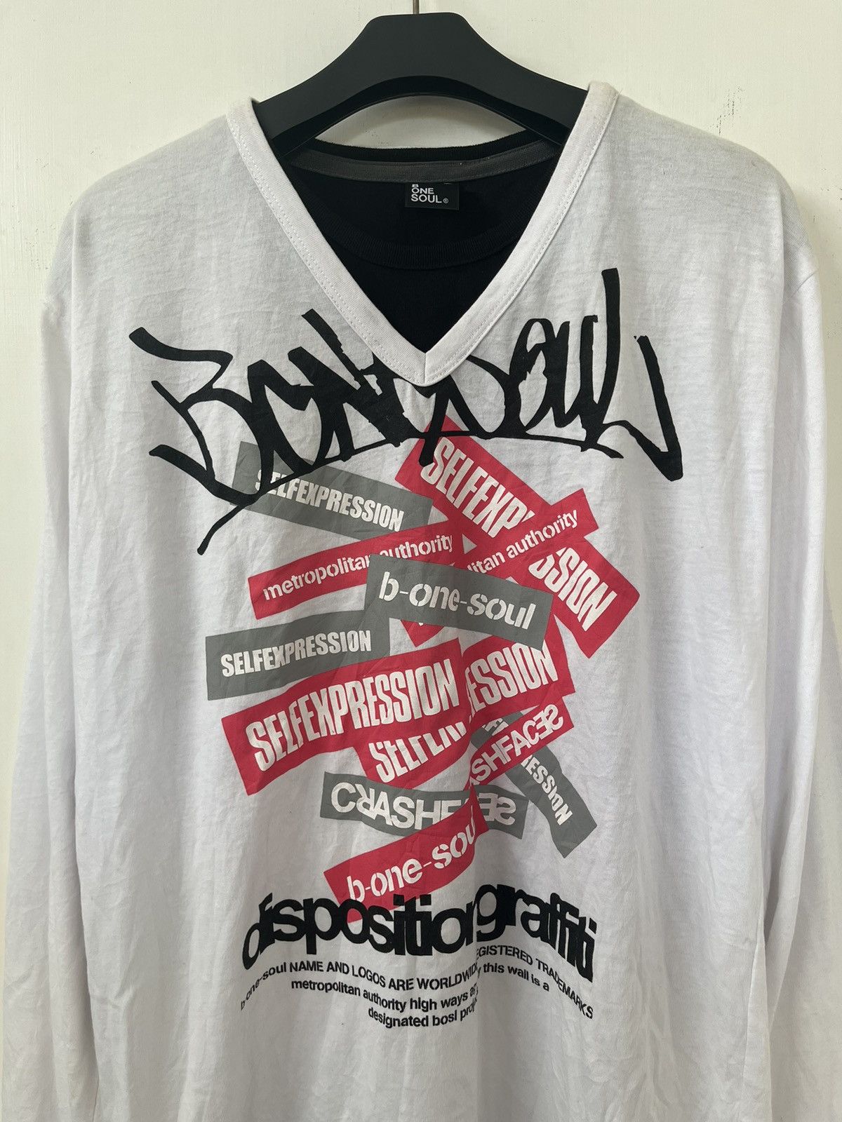 If Six Was Nine × Japanese Brand × Le Grande Bleu (L.G.B.) Japanese B One Soul Poem Seditionaries Punk Style Longsleeve Size US L / EU 52-54 / 3 - 3 Thumbnail