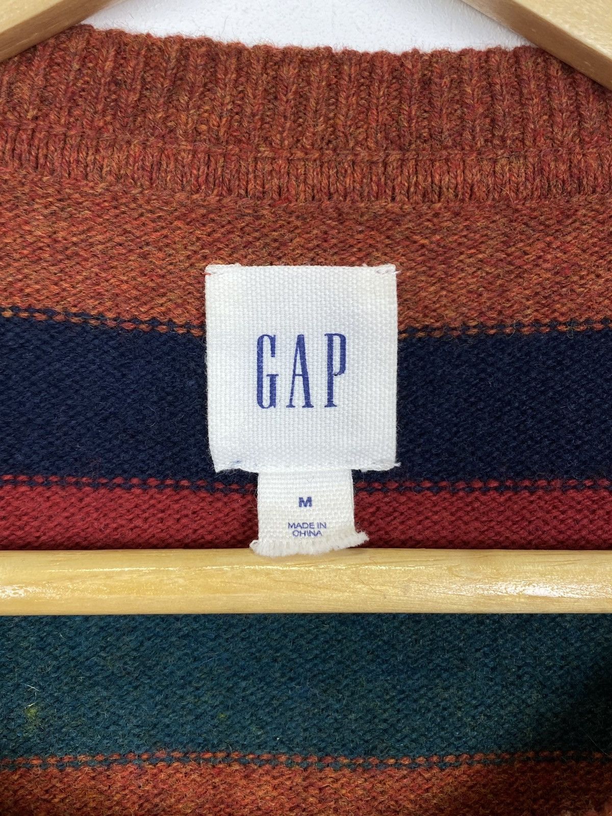 Gap Gap Multicolor Striped Merino Wool Sweater Pullover Jumper Size US M / EU 48-50 / 2 - 4 Thumbnail