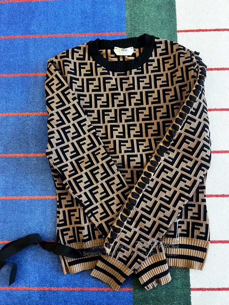 Fendi Fendi Monogram Knit Cardigan Size XXS / US 00 / IT 34 - 1 Thumbnail
