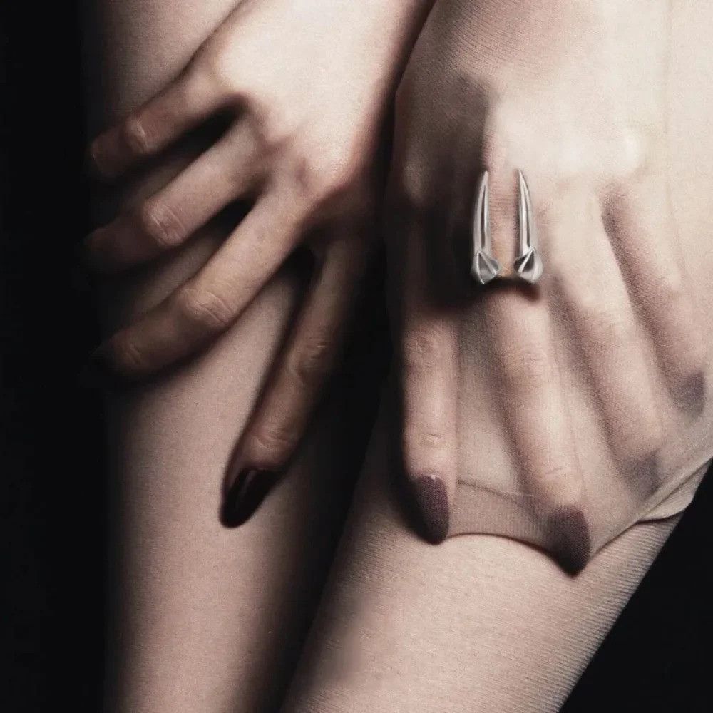 Jewelry × Vintage Vampire Teeth Ring Size ONE SIZE - 3 Thumbnail