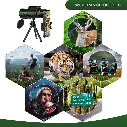 Designer × Homemade Outdoor 40x Magnification Monocular Waterproof Telescope Gre Size US L / EU 52-54 / 3 - 7 Thumbnail