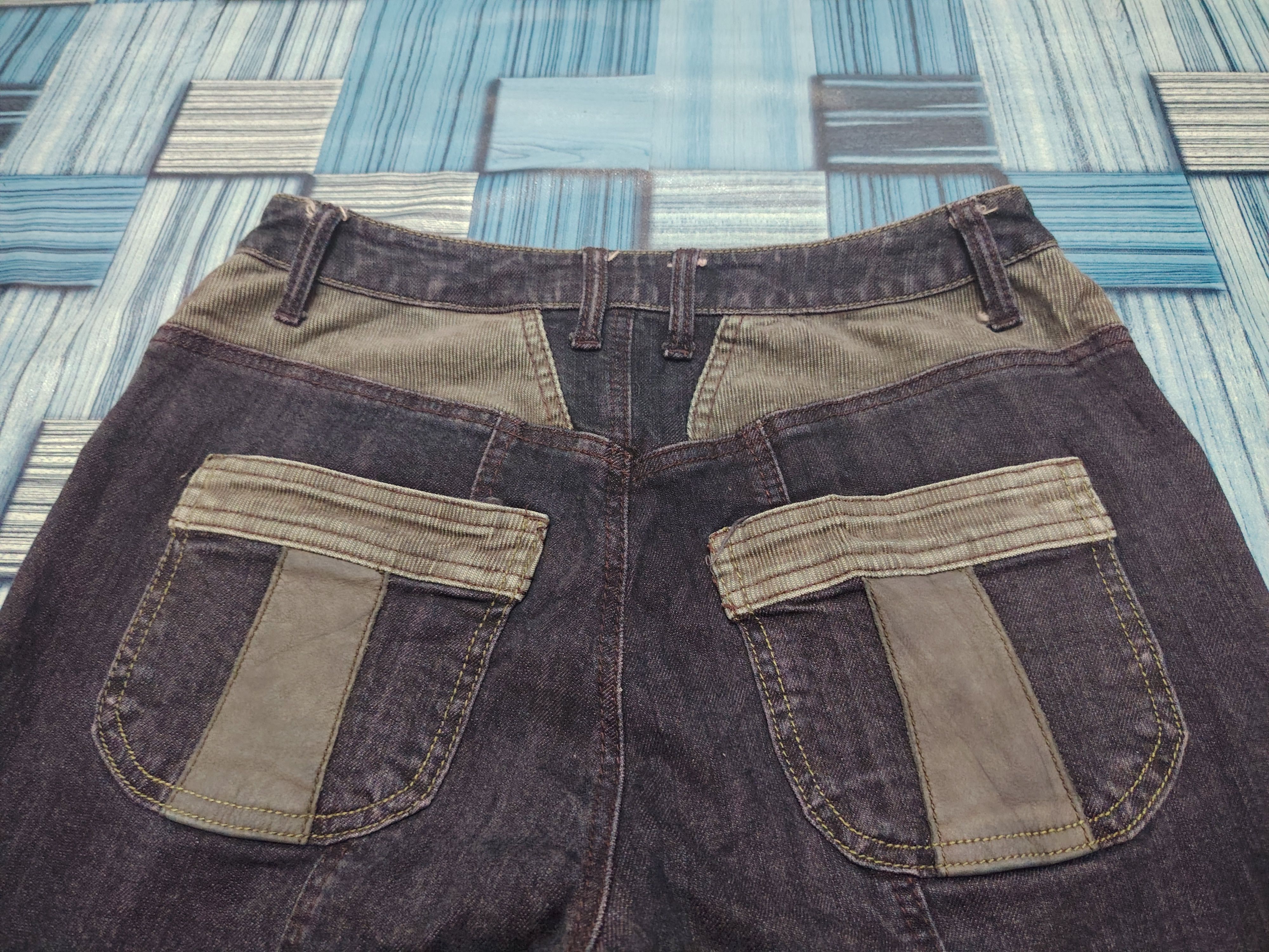 If Six Was Nine Rare Comme ca Comme ci side leather line flared pants Size US 28 / EU 44 - 17 Thumbnail