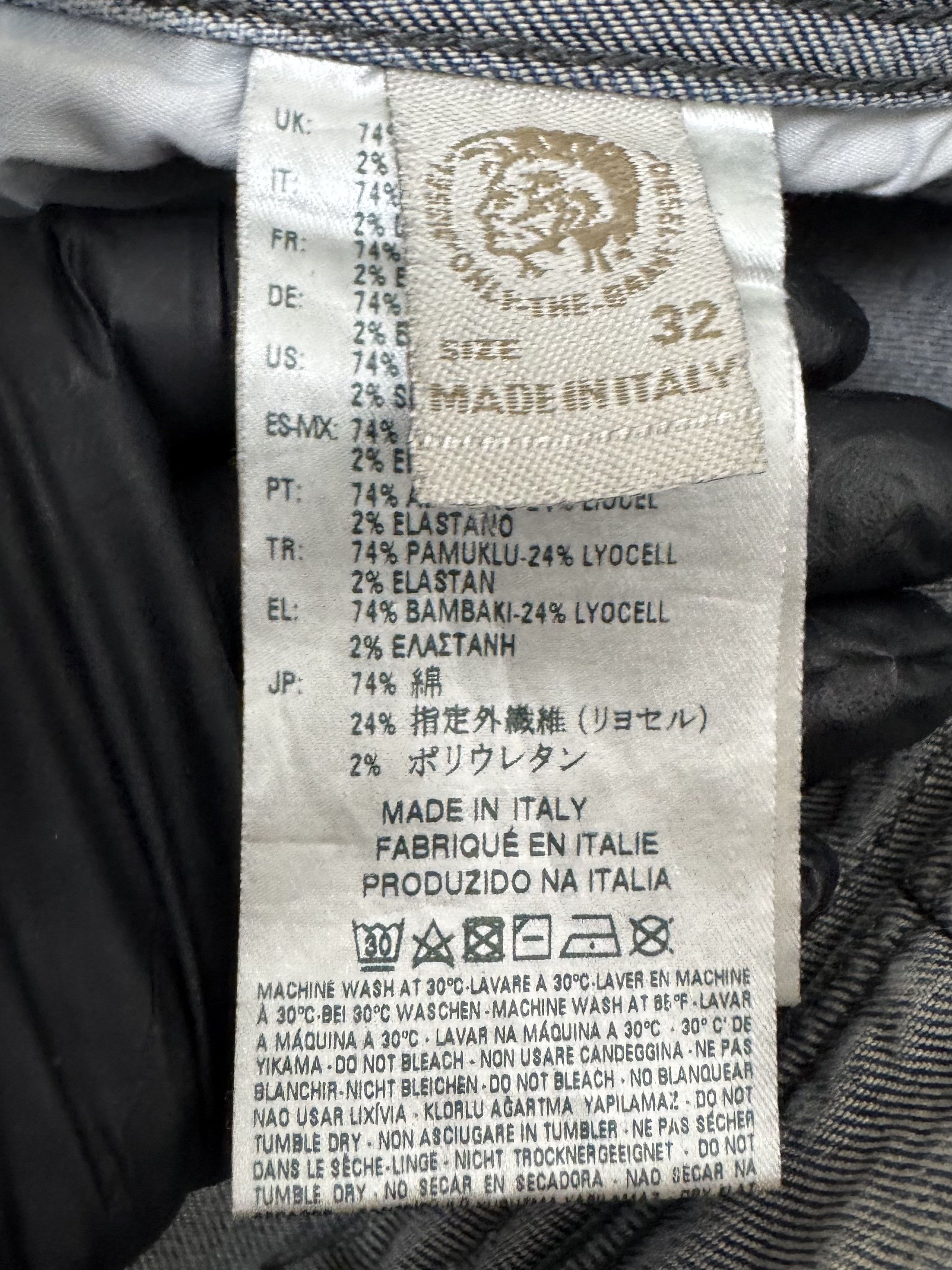 Diesel Diesel Belther Slim Fit Jeans | Size 32 | Made in Italy Size US 32 / EU 48 - 21 Thumbnail