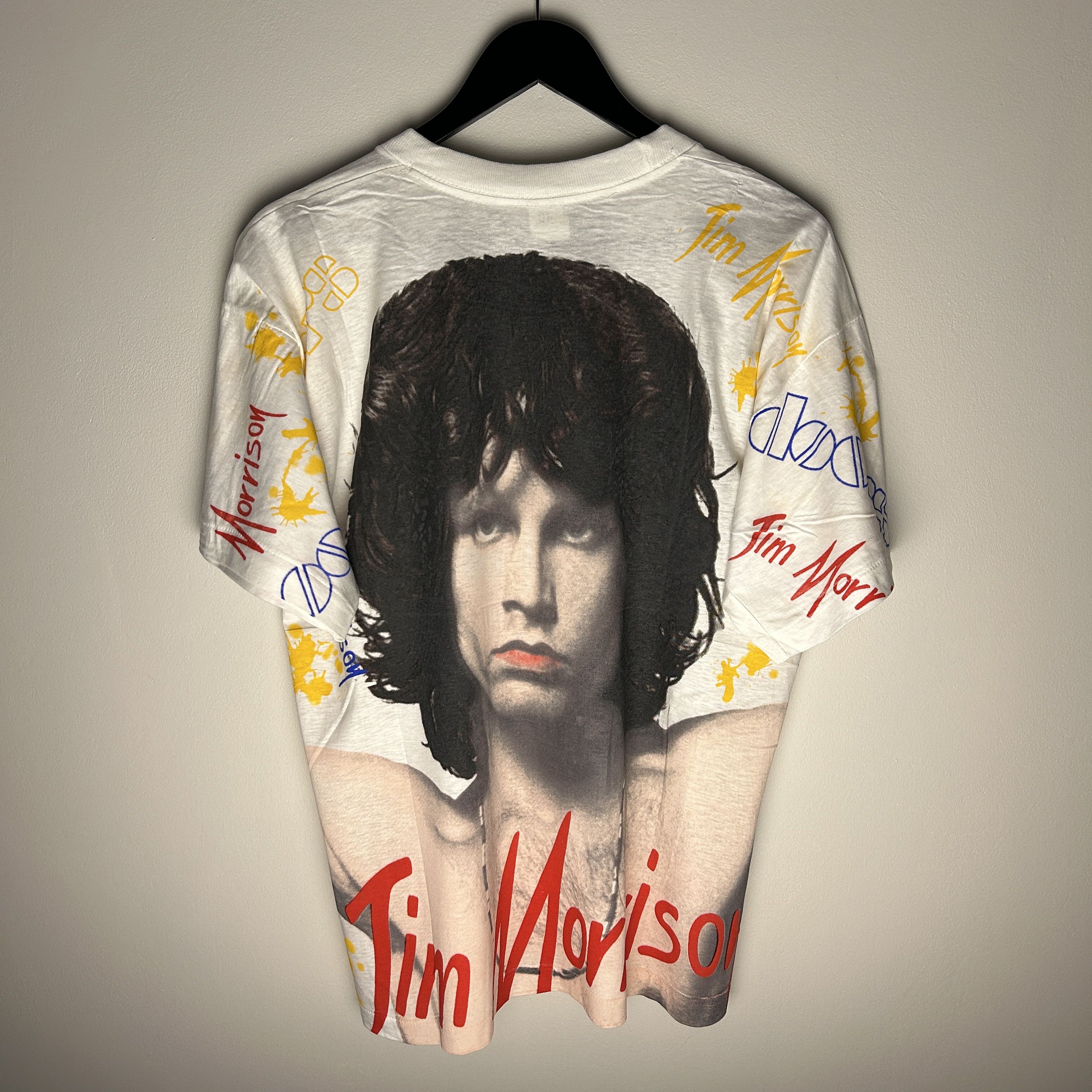 Band Tees Vintage Jim Morrison The Doors Allover Print 90’s T-shirt Size US L / EU 52-54 / 3 - 2 Thumbnail