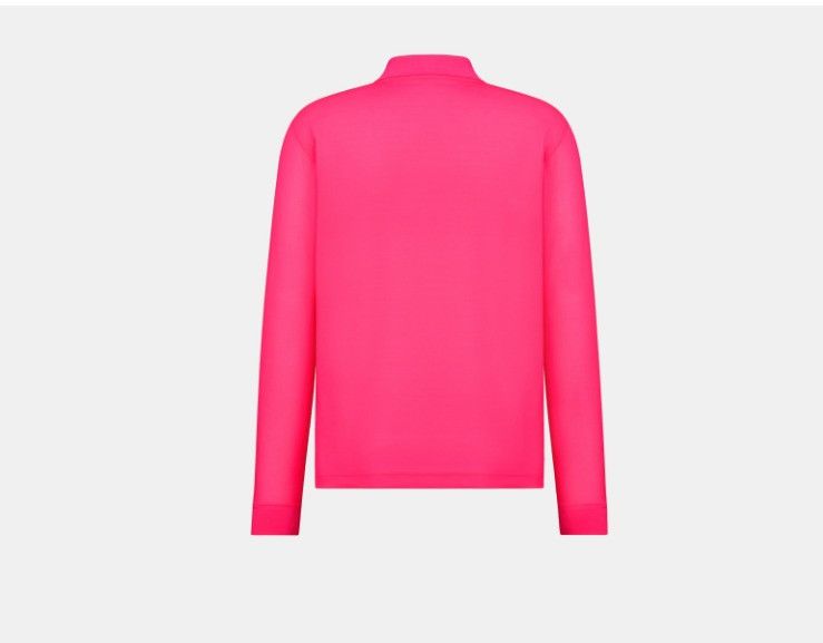 Dior o1w1db10225 483J835A Couture Polo Shirt in Fluorescent Pink Size US M / EU 48-50 / 2 - 2 Thumbnail