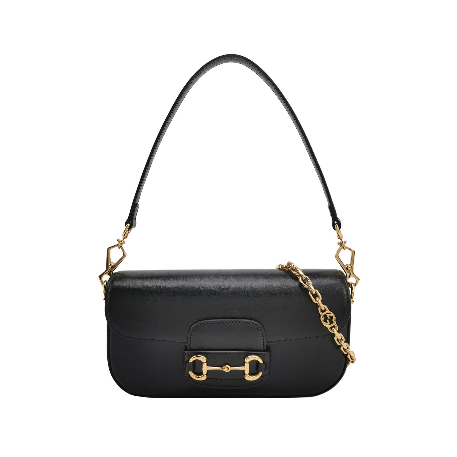 Gucci Gucci 1955 Horsebit Shoulder Bag Black Size ONE SIZE - 1 Thumbnail
