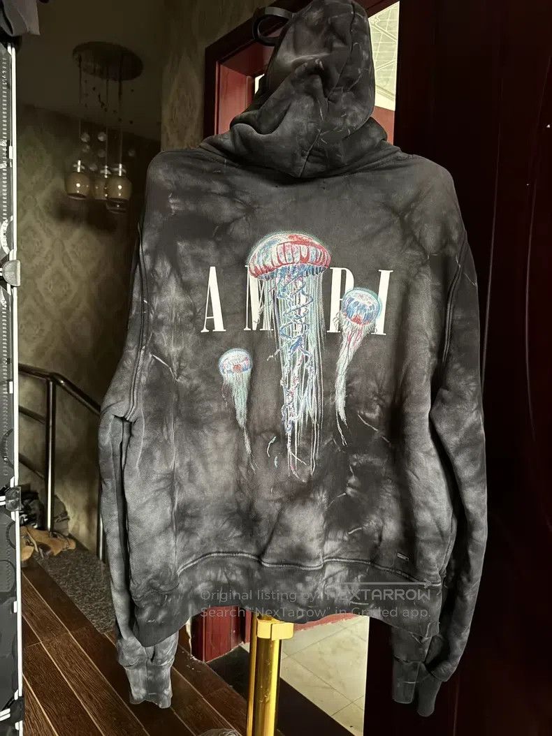 Amiri Amiri Lightning tie-dye jellyfish hoodie Size US S / EU 44-46 / 1 - 4 Thumbnail