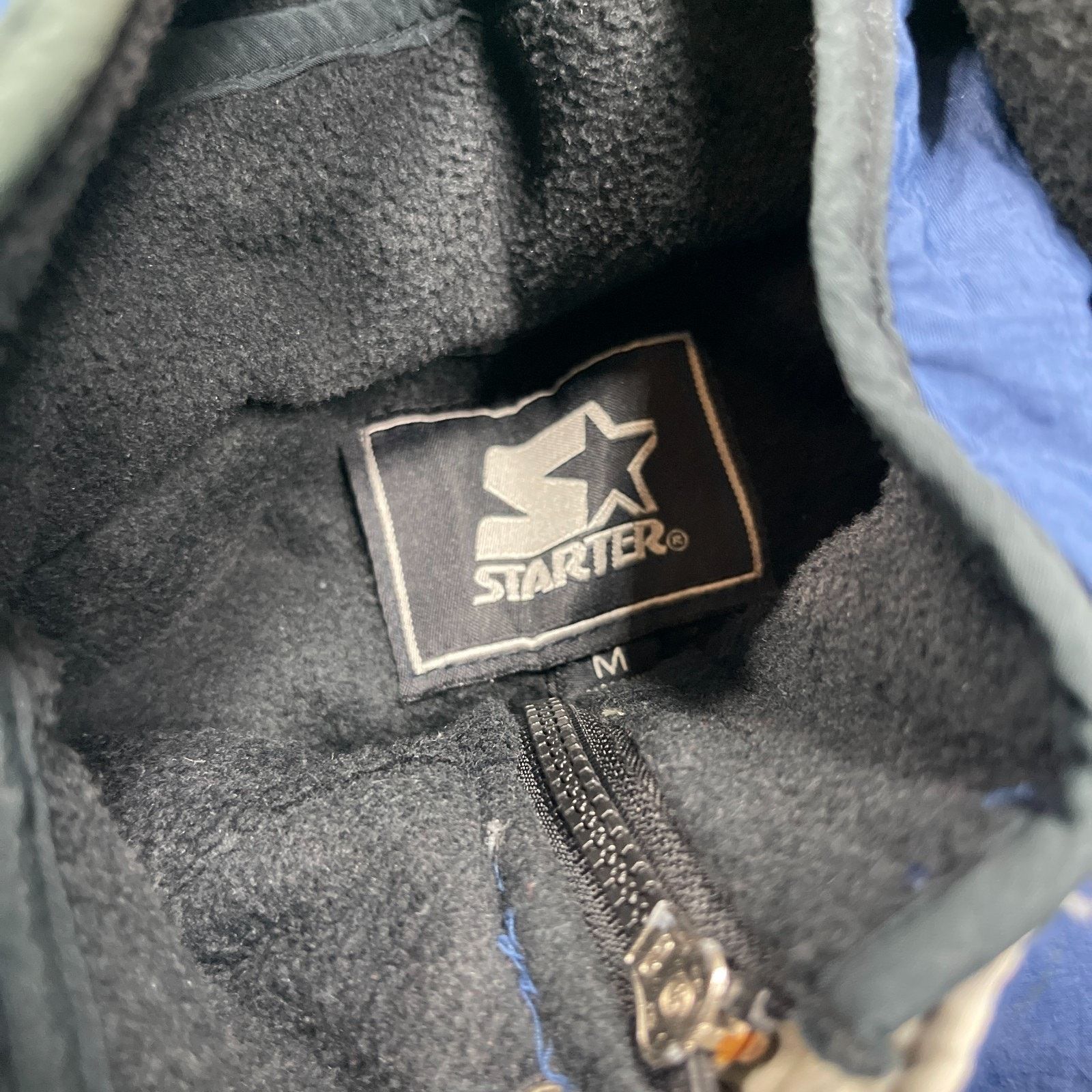 Starter × Vintage Vintage 90s Starter Puffer Parka Jacket blue grunge Medium Size US M / EU 48-50 / 2 - 7 Thumbnail