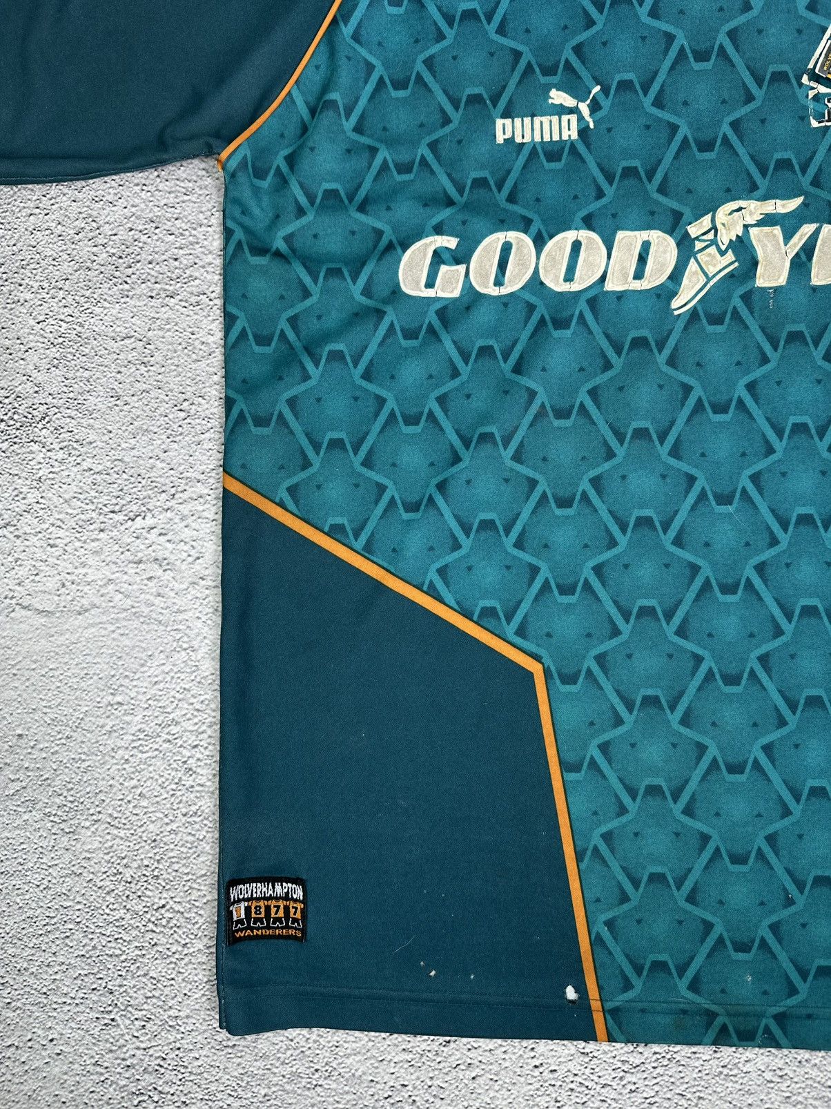 Puma Vintage Puma Wolves ‘Goodyear’ Away 1993‑1995 Soccer Jersey Size US XL / EU 56 / 4 - 7 Thumbnail