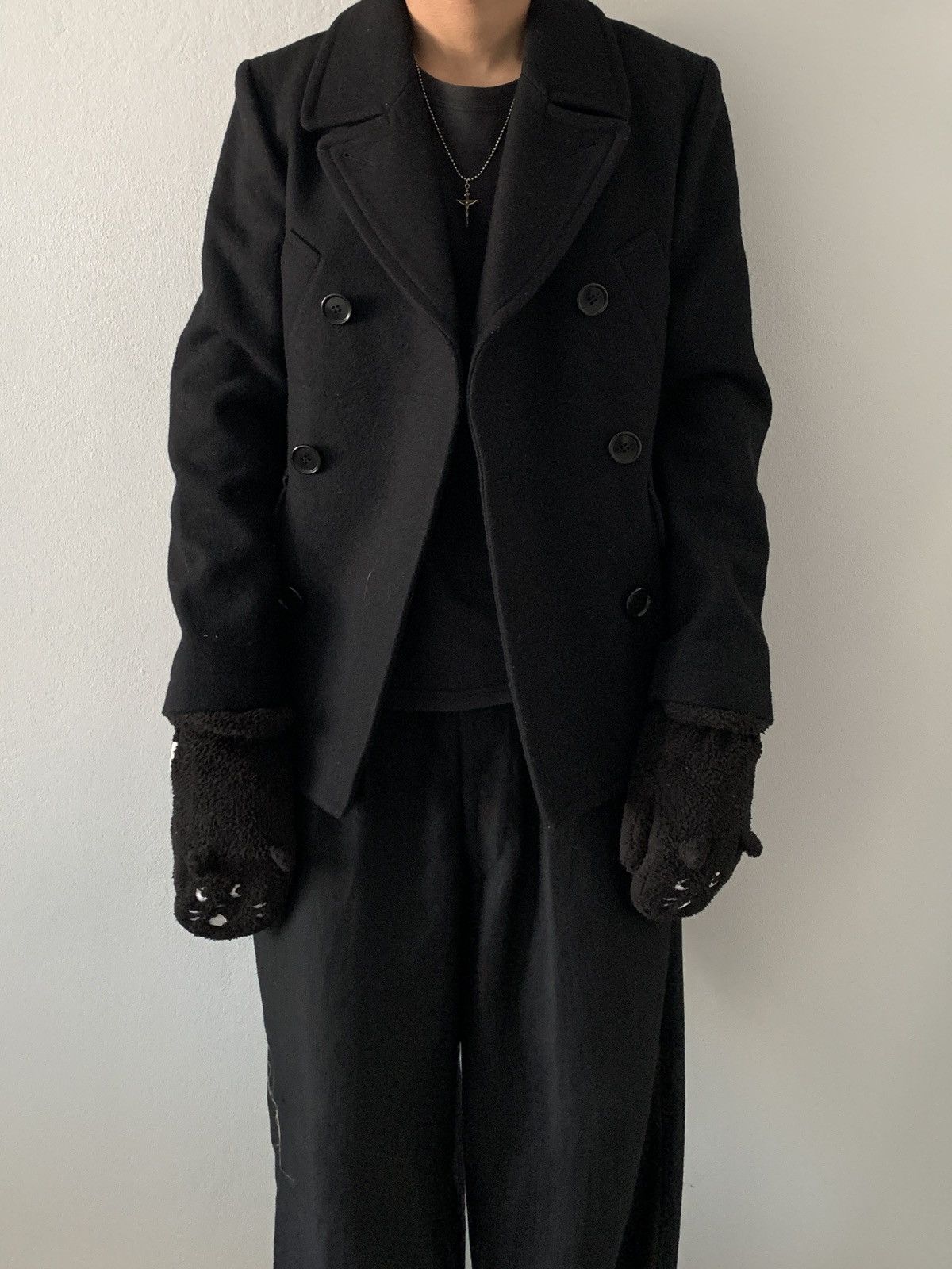 CABANE de ZUCCa Issey Miyake Cabane de Zucca Double Breasted Wool Coat Size US S / EU 44-46 / 1 - 4 Thumbnail