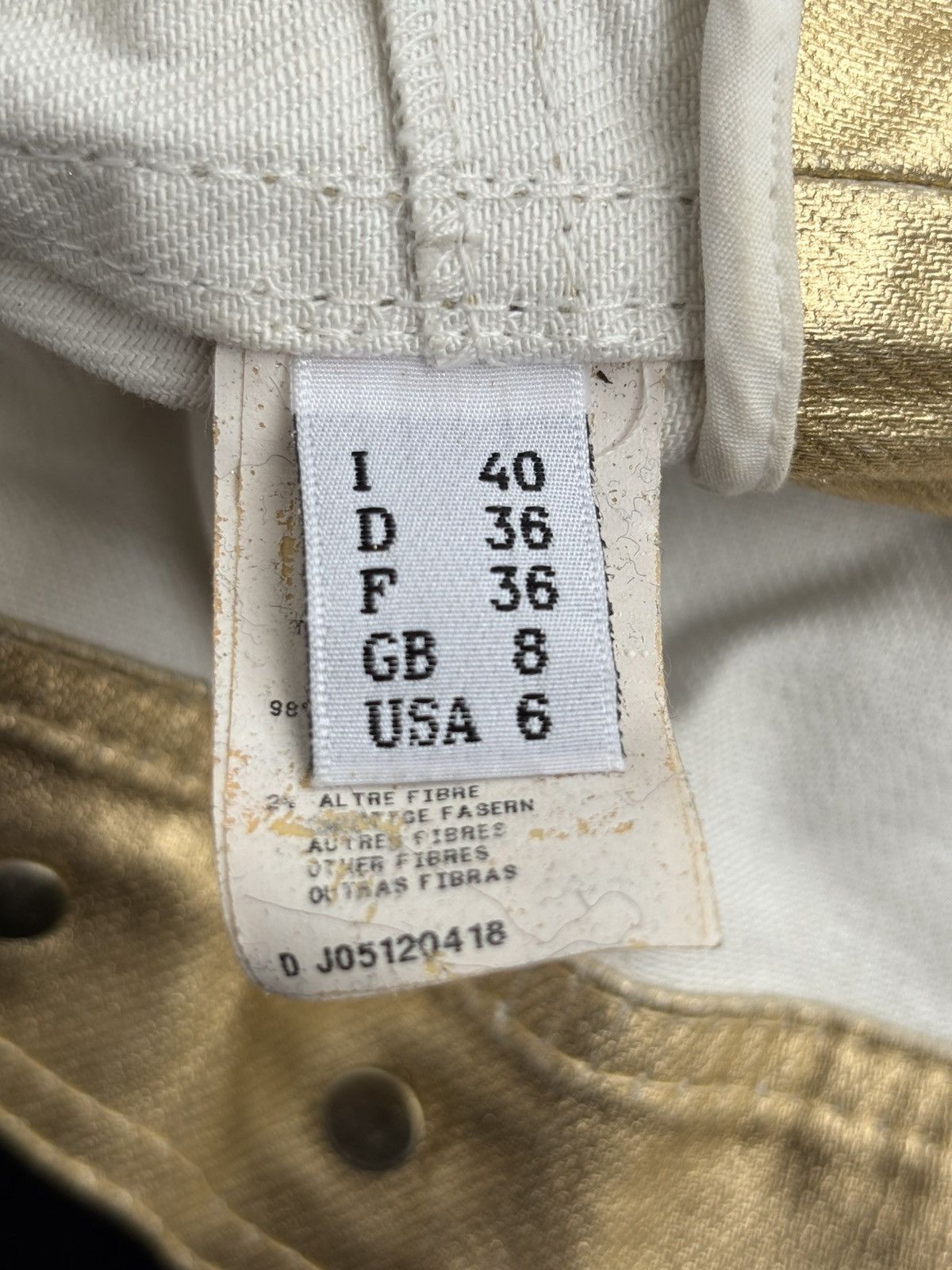 Jeremy Scott SS15 Moschino era Runway Gold Vest Size S / US 4 / IT 40 - 8 Thumbnail