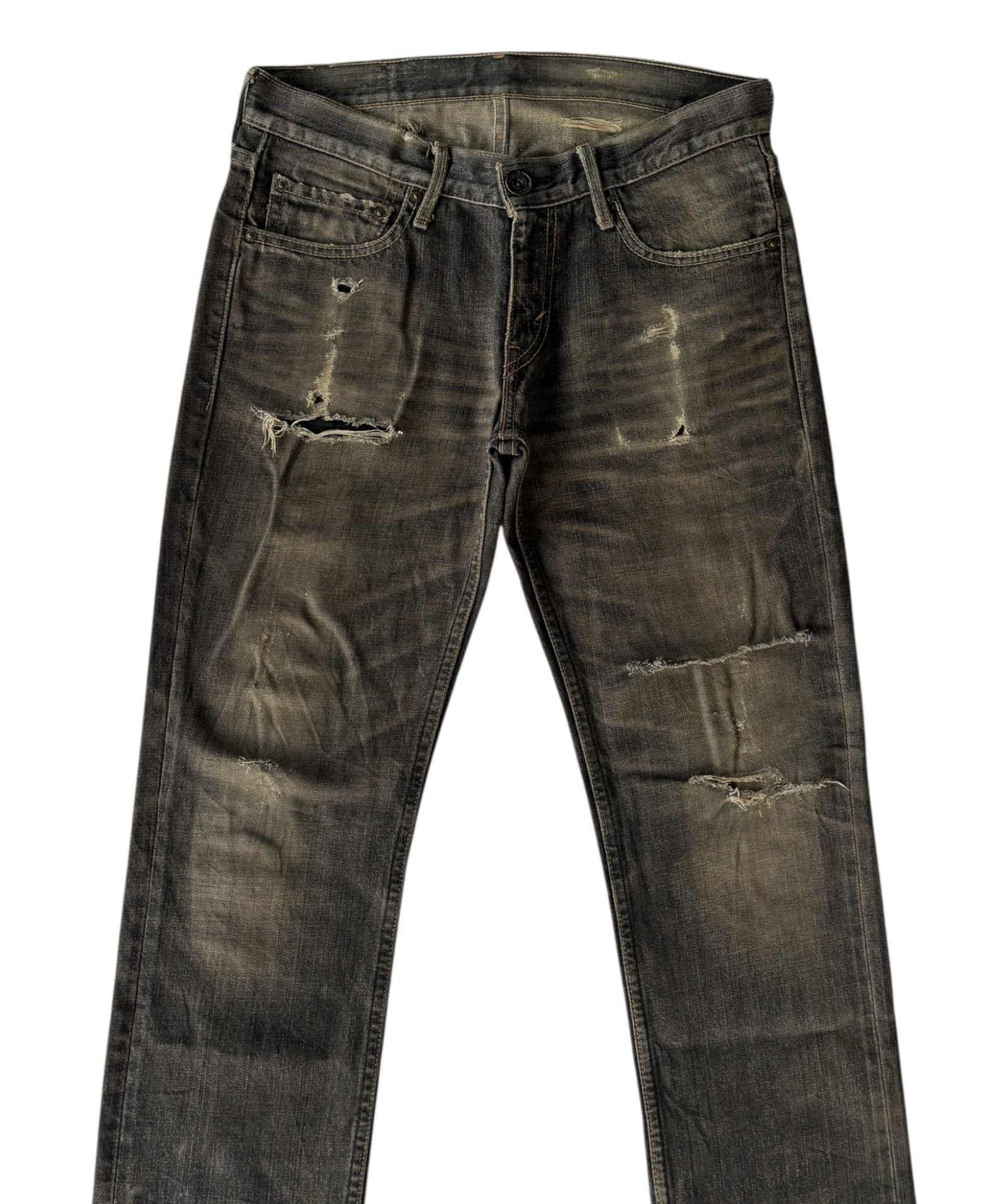 Kapital Vintage Levis 605 Thrashed Distress Clawmark Jean Size US 31 - 5 Thumbnail