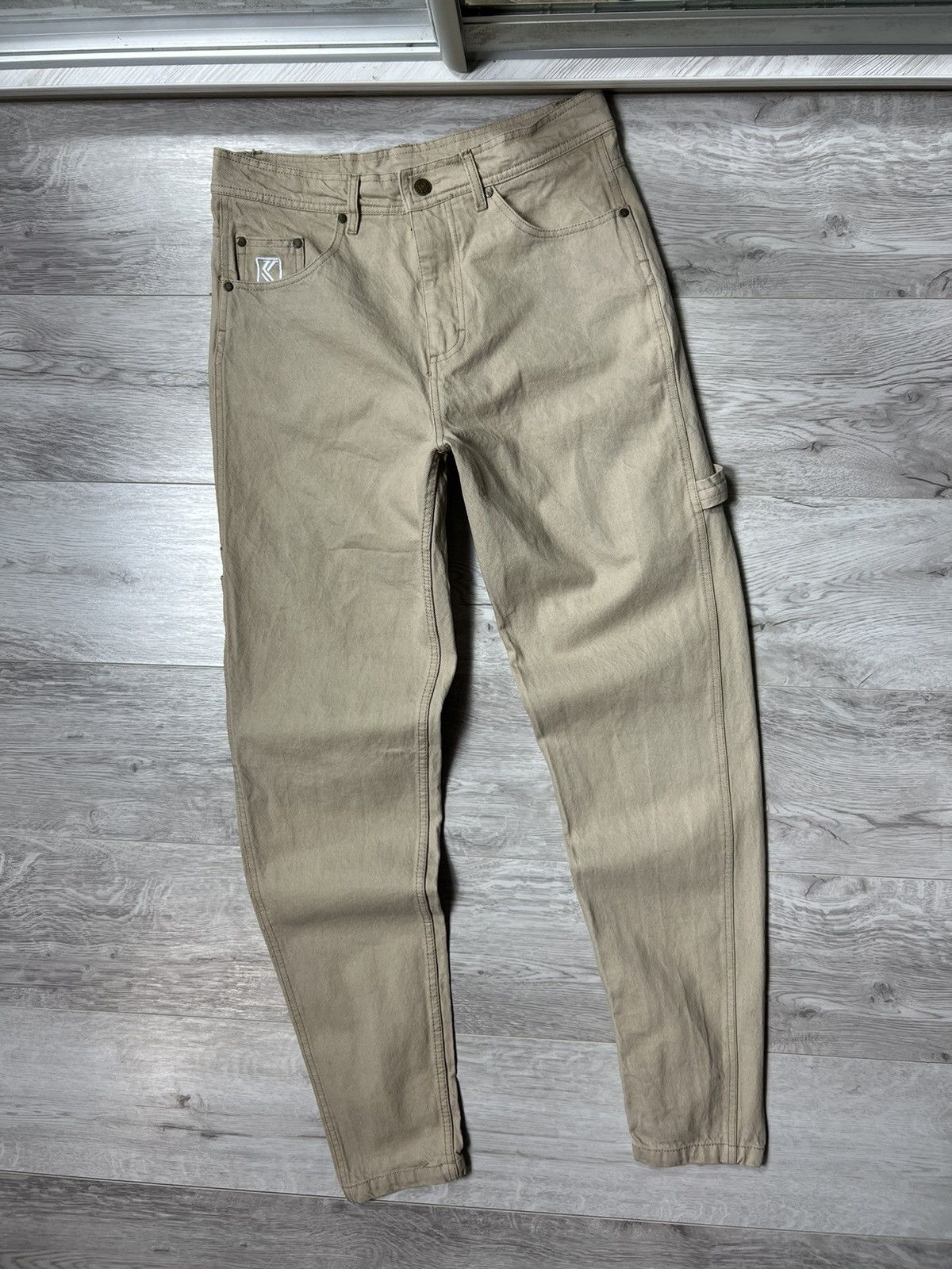 Karl Kani × Vintage Karl Kani Carpenter Denim Pants Logo Jeans Size US 30 / EU 46 - 7 Thumbnail