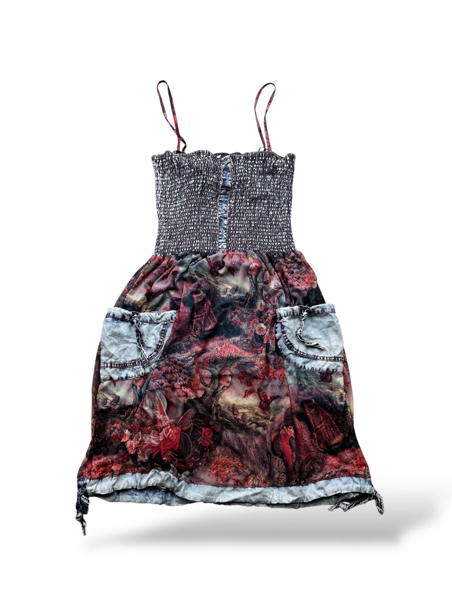 Vintage Vintage Printed Dress W395(V9) Size S / US 4 / IT 40 - 1 Thumbnail