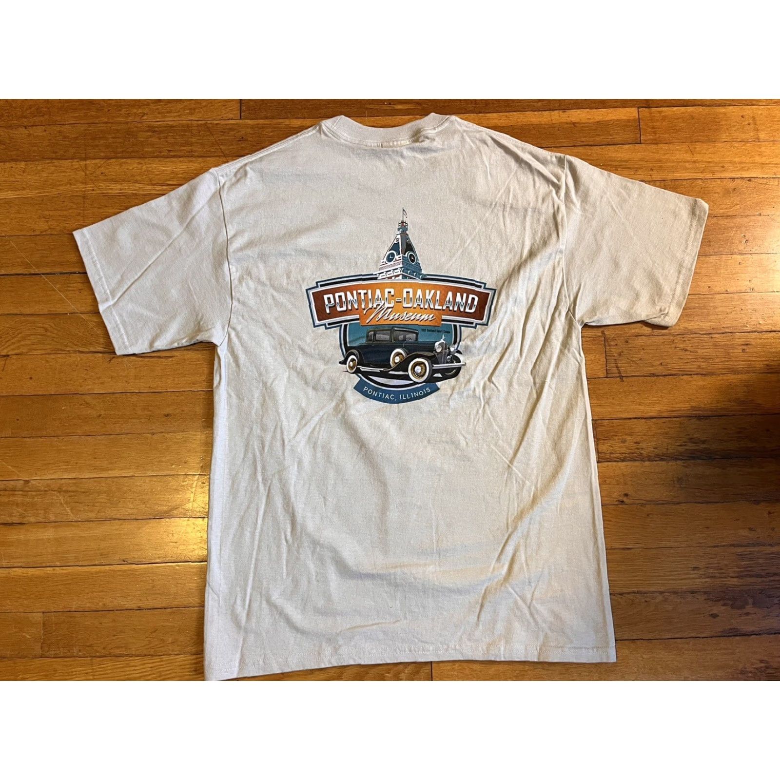 Vintage VINTAGE Pontiac Oakland Museum Car Shirt Men's Large Beige Size US L / EU 52-54 / 3 - 2 Thumbnail