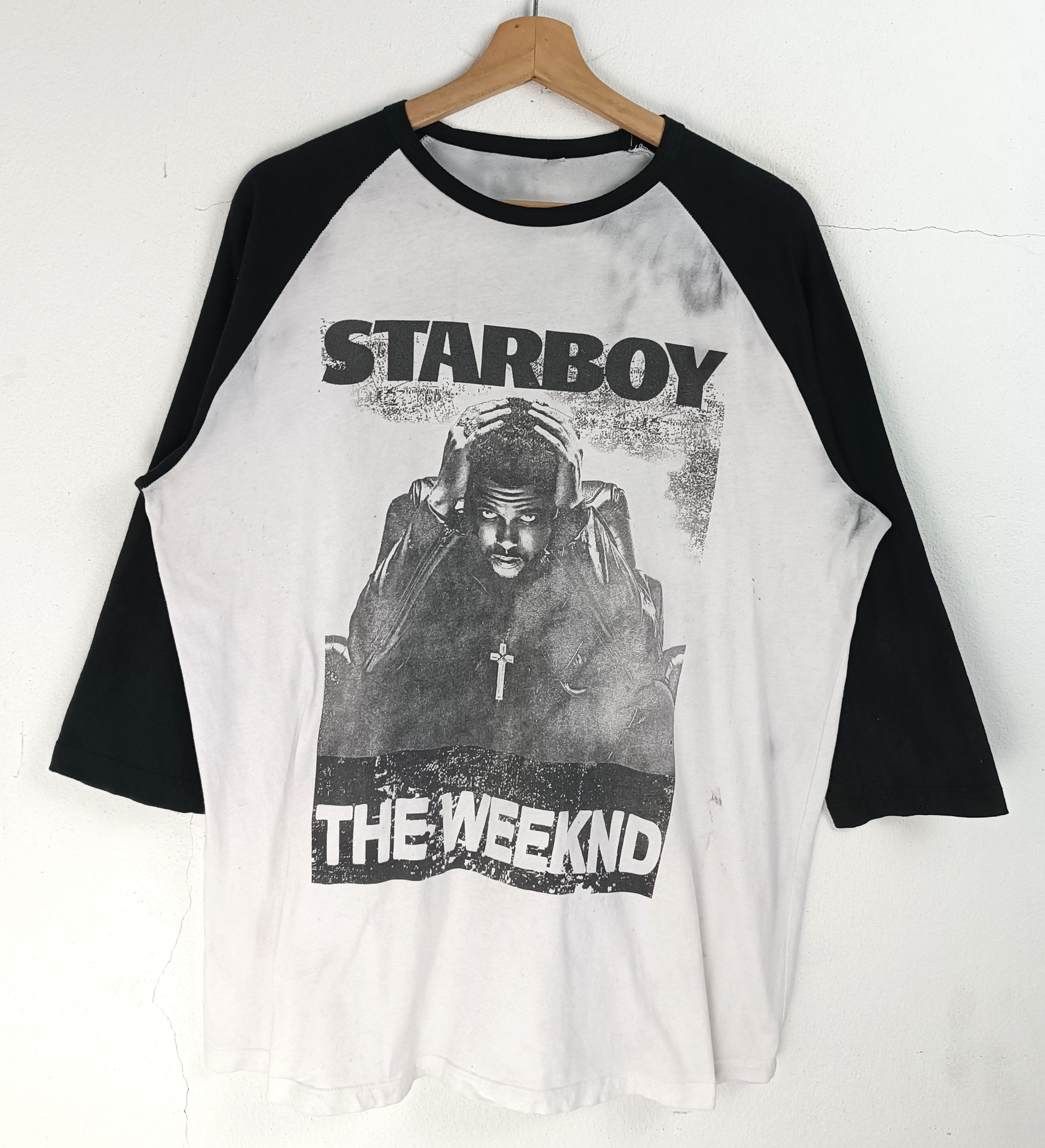 Rap Tees TRASHED THE WEEKND 3Q TEE RAP TEES HIP HOP SELENA BIEBER Size US XL / EU 56 / 4 - 3 Thumbnail