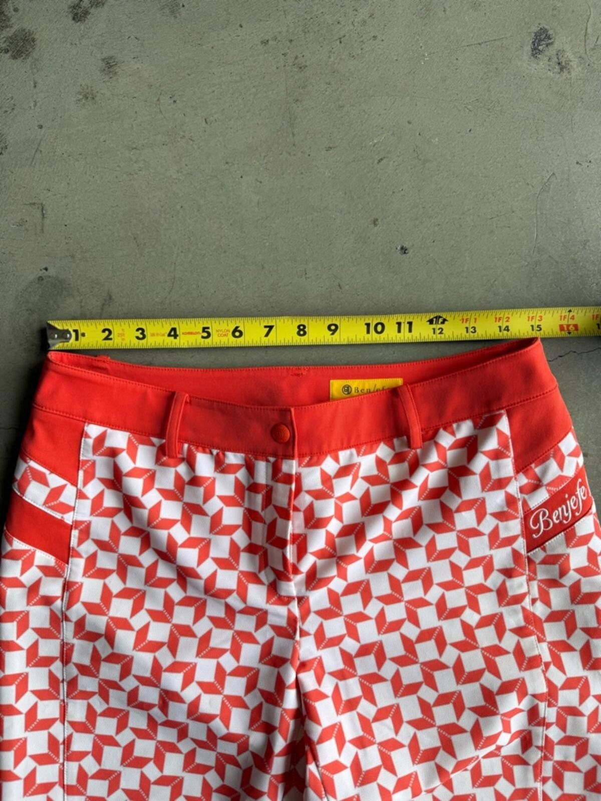 Other Benjefe / Geometric Print Golf Pants / orange / Korean golf Size 28" / US 6 / IT 42 - 3 Thumbnail