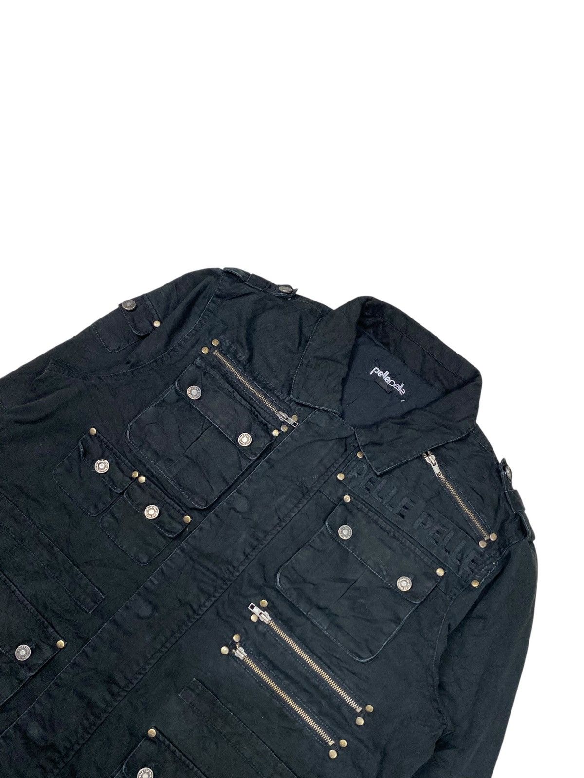 Pelle Pelle 1990s Pelle Pelle - Multizips Cargo Jacket Size US M / EU 48-50 / 2 - 6 Thumbnail