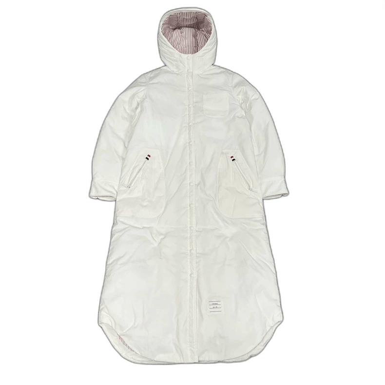 Thom Browne Thom Browne Long White Down Jacket Size S / US 4 / IT 40 - 1 Thumbnail