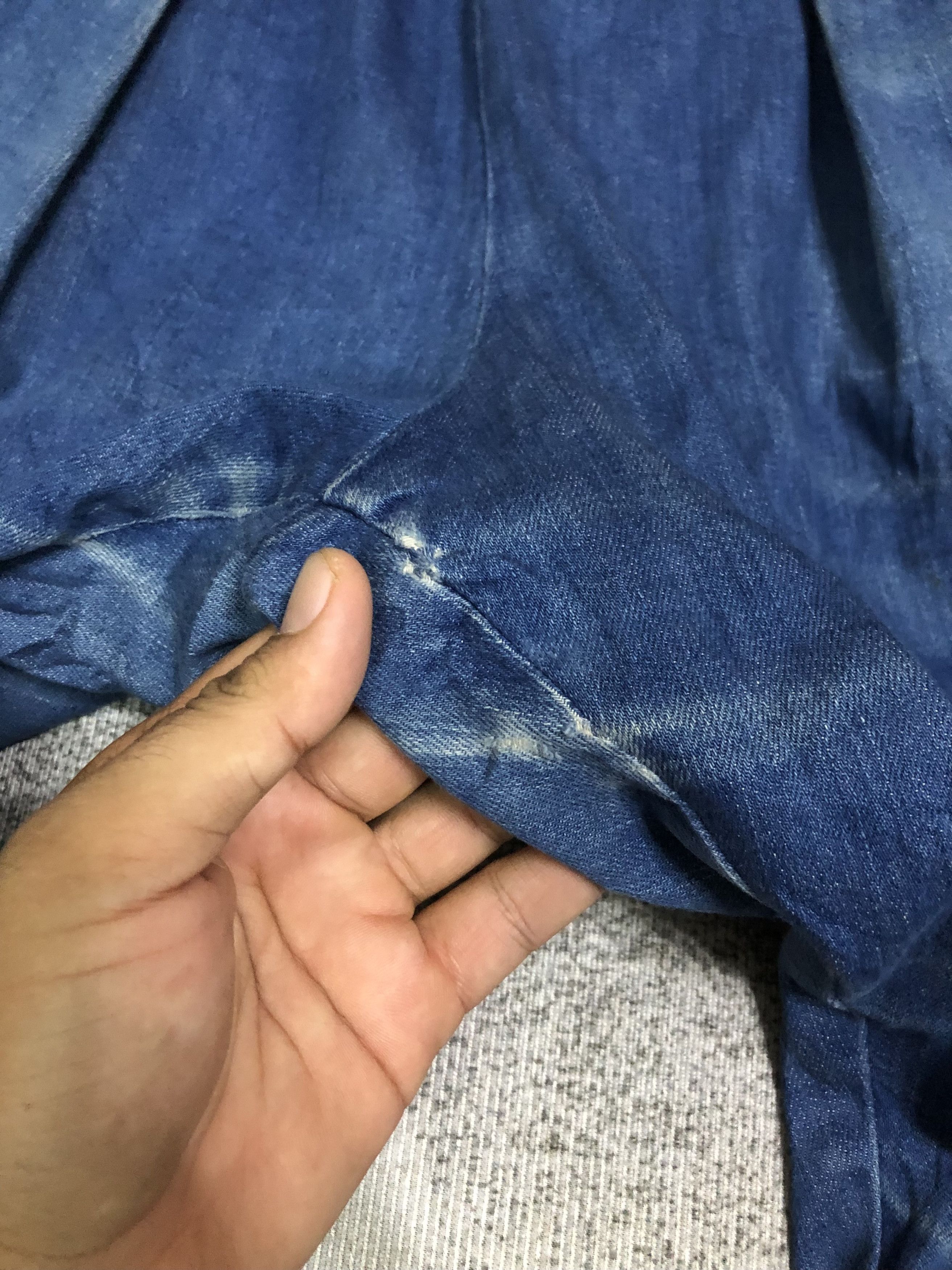 Kapital Kapital blue denim trousers with light blue sidebend Size US 30 / EU 46 - 6 Thumbnail