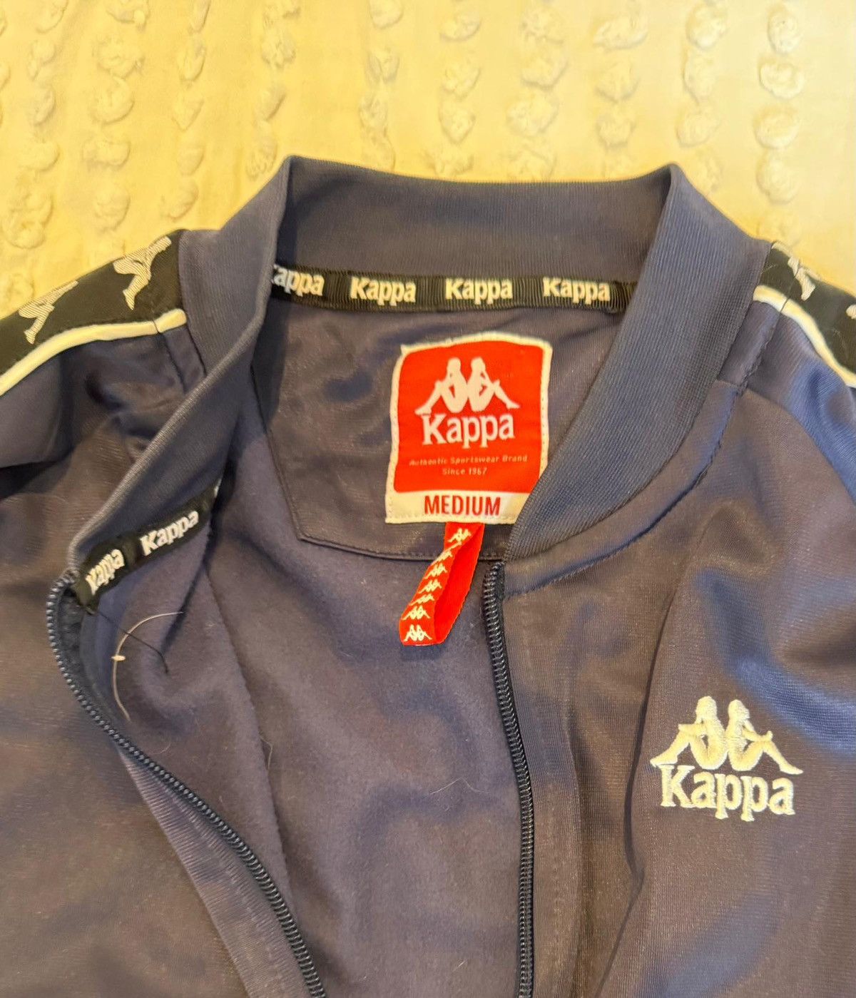 Kappa Kappa Zip-Up Sweater Dark Blue Size M Size US M / EU 48-50 / 2 - 3 Thumbnail