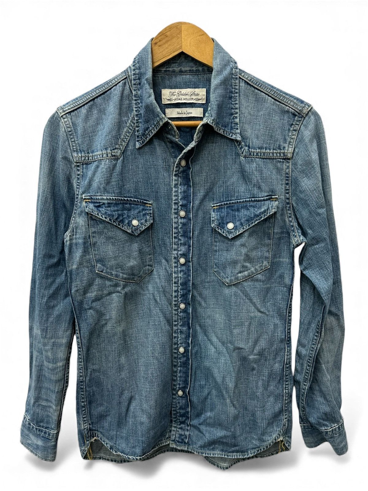 Remi Relief Remi Relief Japan Denim Chambray Snap Button Button Shirt Size US M / EU 48-50 / 2 - 2 Thumbnail