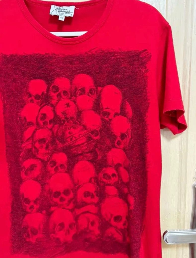 Vivienne Westwood Red skeleton short-sleeved T-shirt