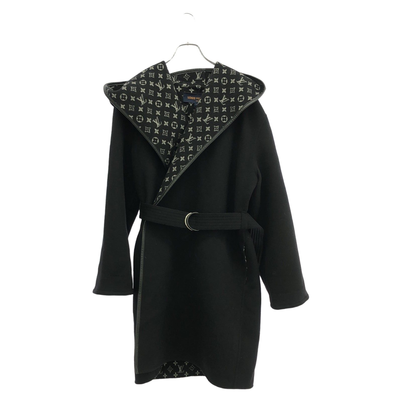 Louis Vuitton Louis Vuitton Coat Wool Black Size ONE SIZE - 1 Thumbnail