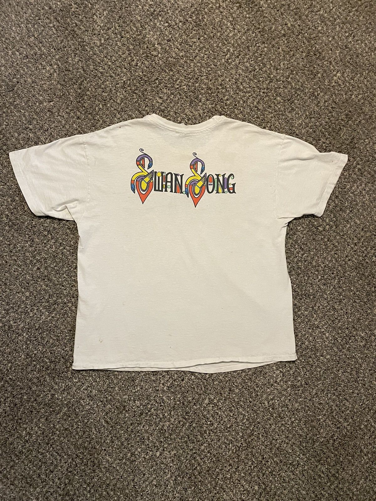 Band Tees × Led Zeppelin × Vintage Vintage 1990 Led Zeppelin Swan Song graphic men’s shirt Size US XL / EU 56 / 4 - 2 Thumbnail