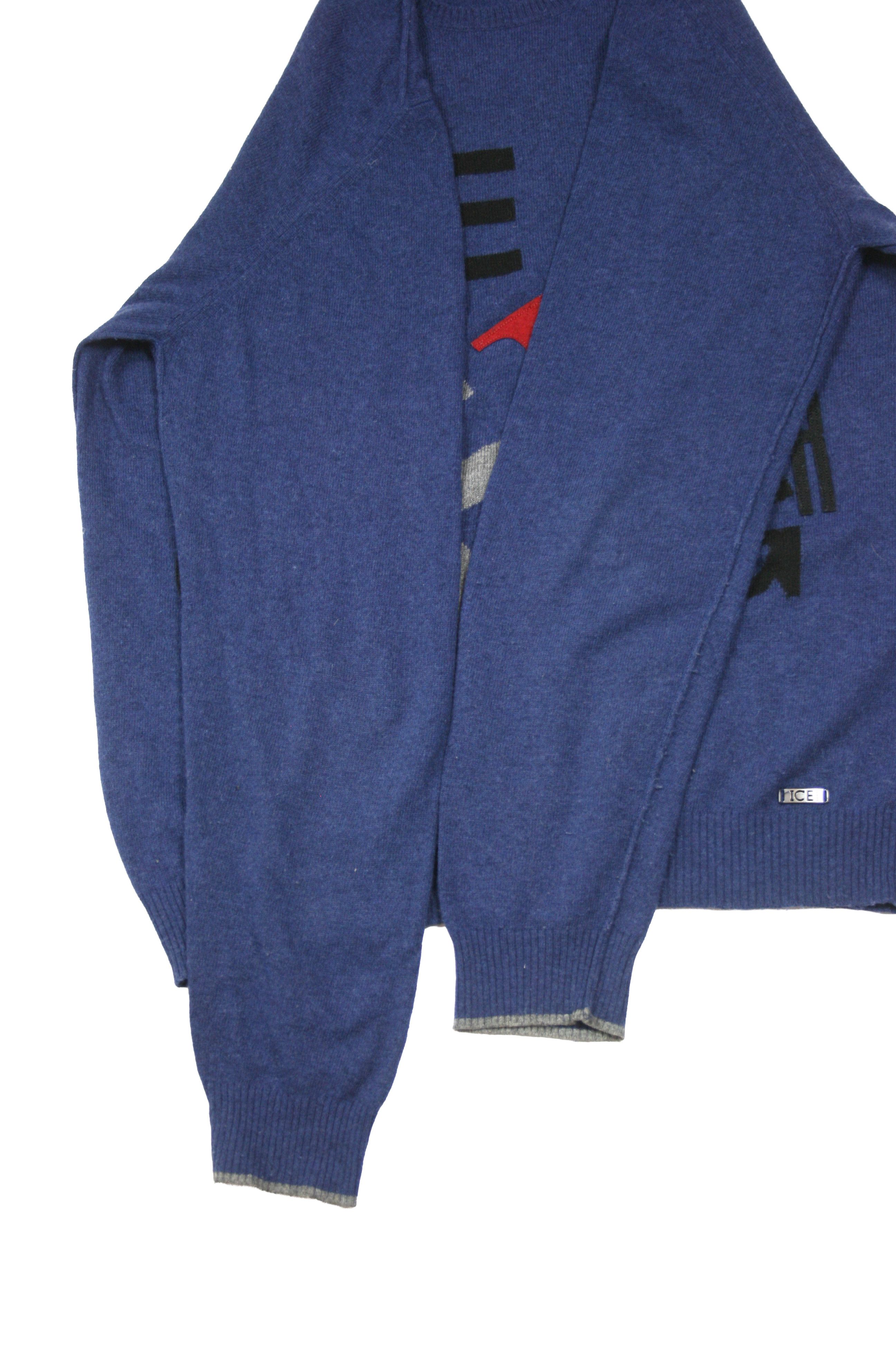 00S Big Logo Wool Knit Sweater Vintage