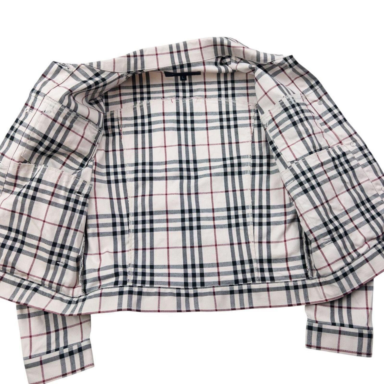 Burberry Vintage 2000s Burberry Nova Check Button Up Jacket Womens L Size L / US 10 / IT 46 - 4 Thumbnail