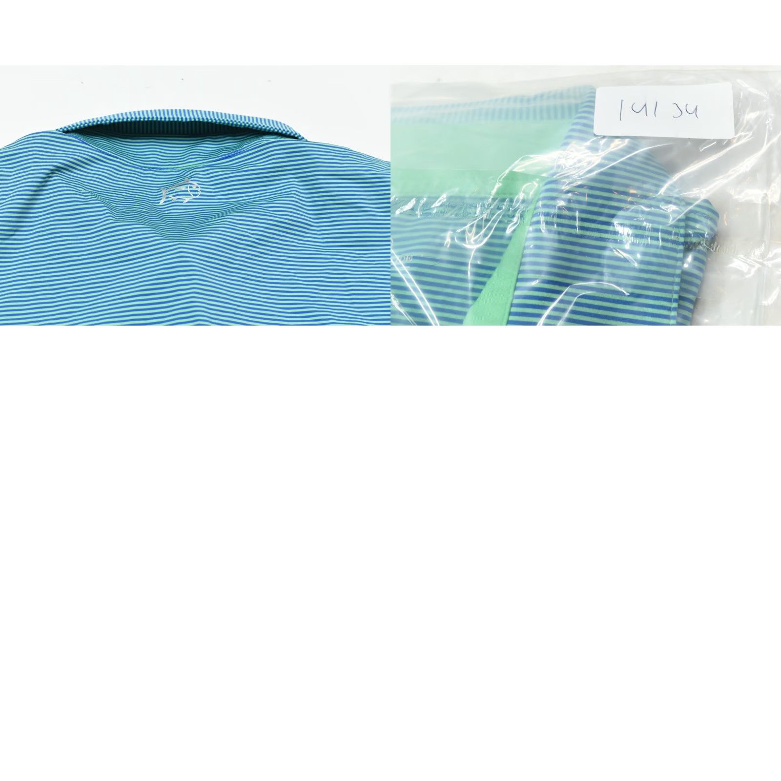 Southern Tide Southern Tide Polo Shirt XL Blue Striped Short Sleeve Stretch Logo Vintage: No Size US XL / EU 56 / 4 - 9 Thumbnail